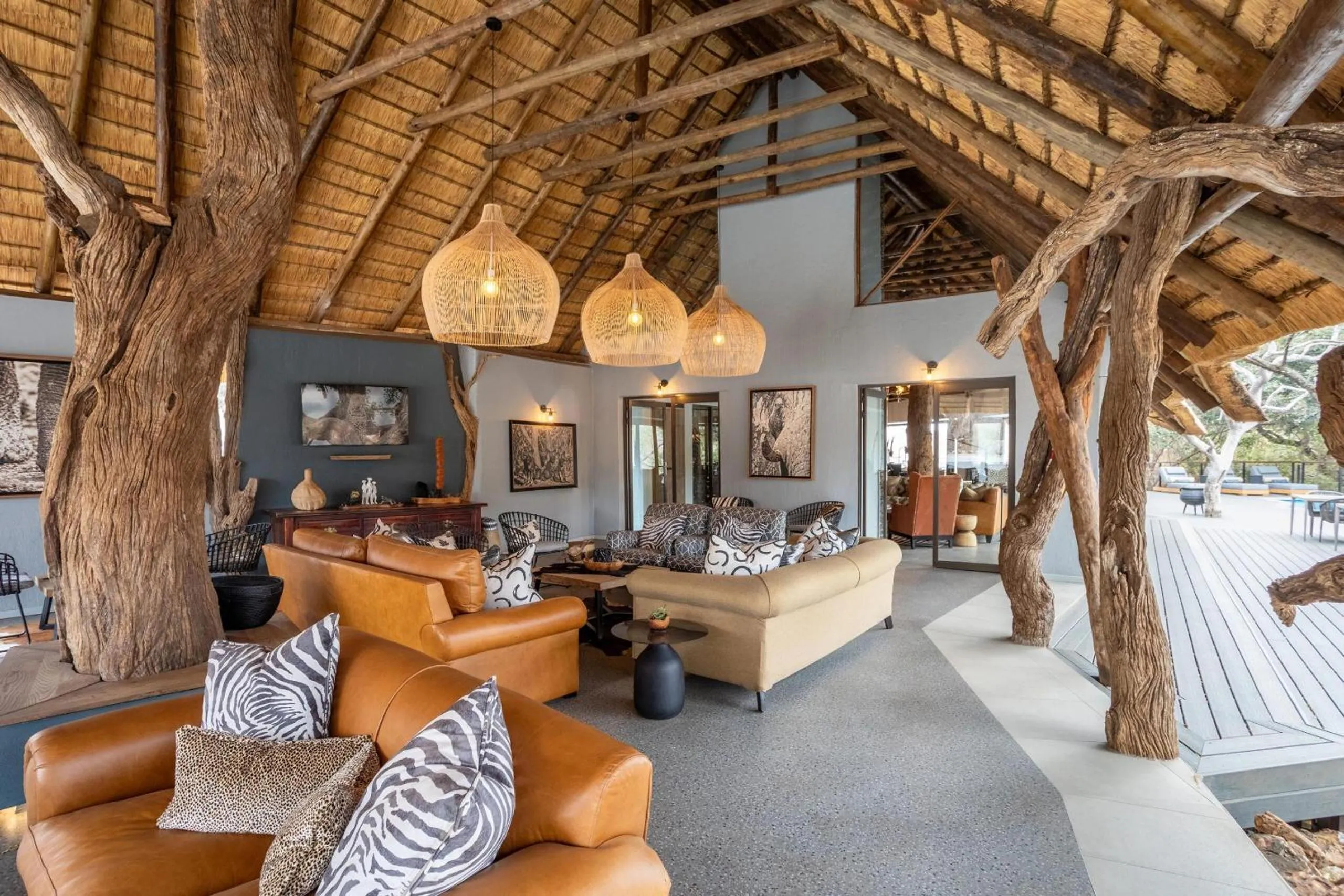 Seating area in Tuningi Safari Lodge