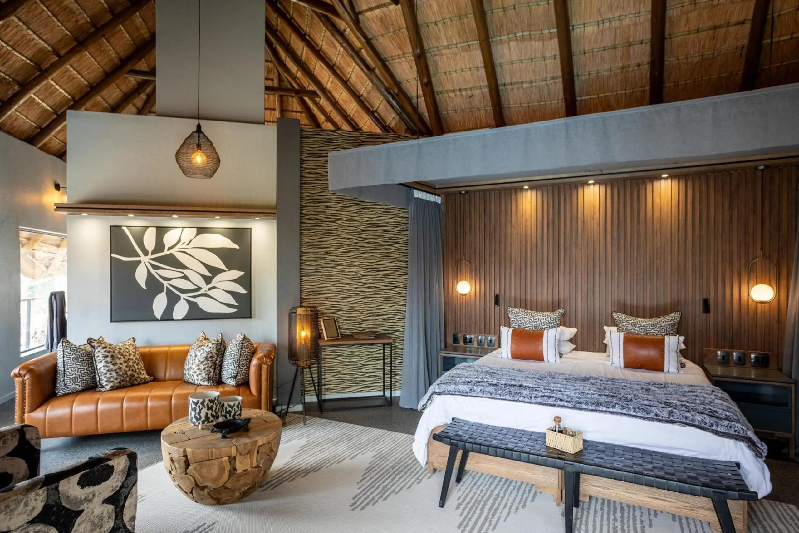 Bed in Tuningi Safari Lodge