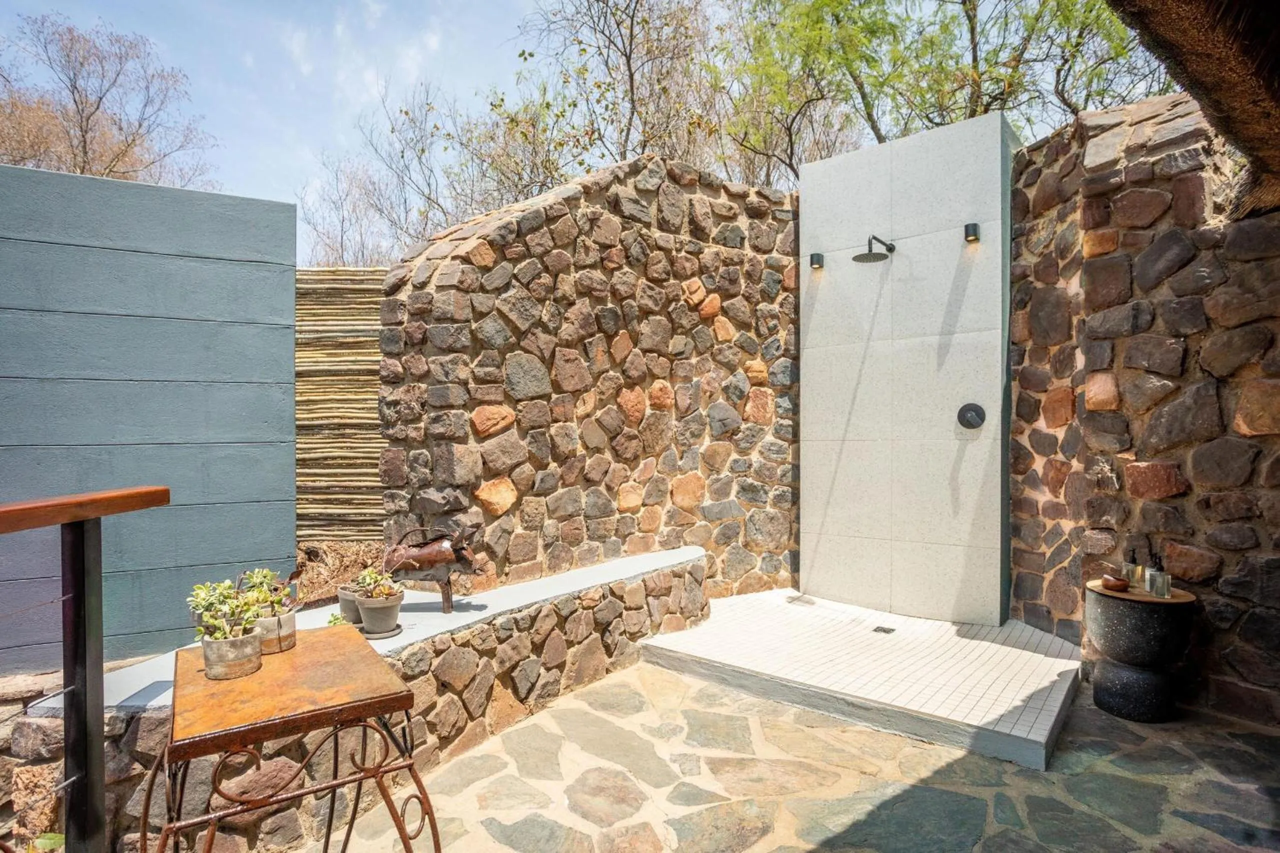Shower in Tuningi Safari Lodge