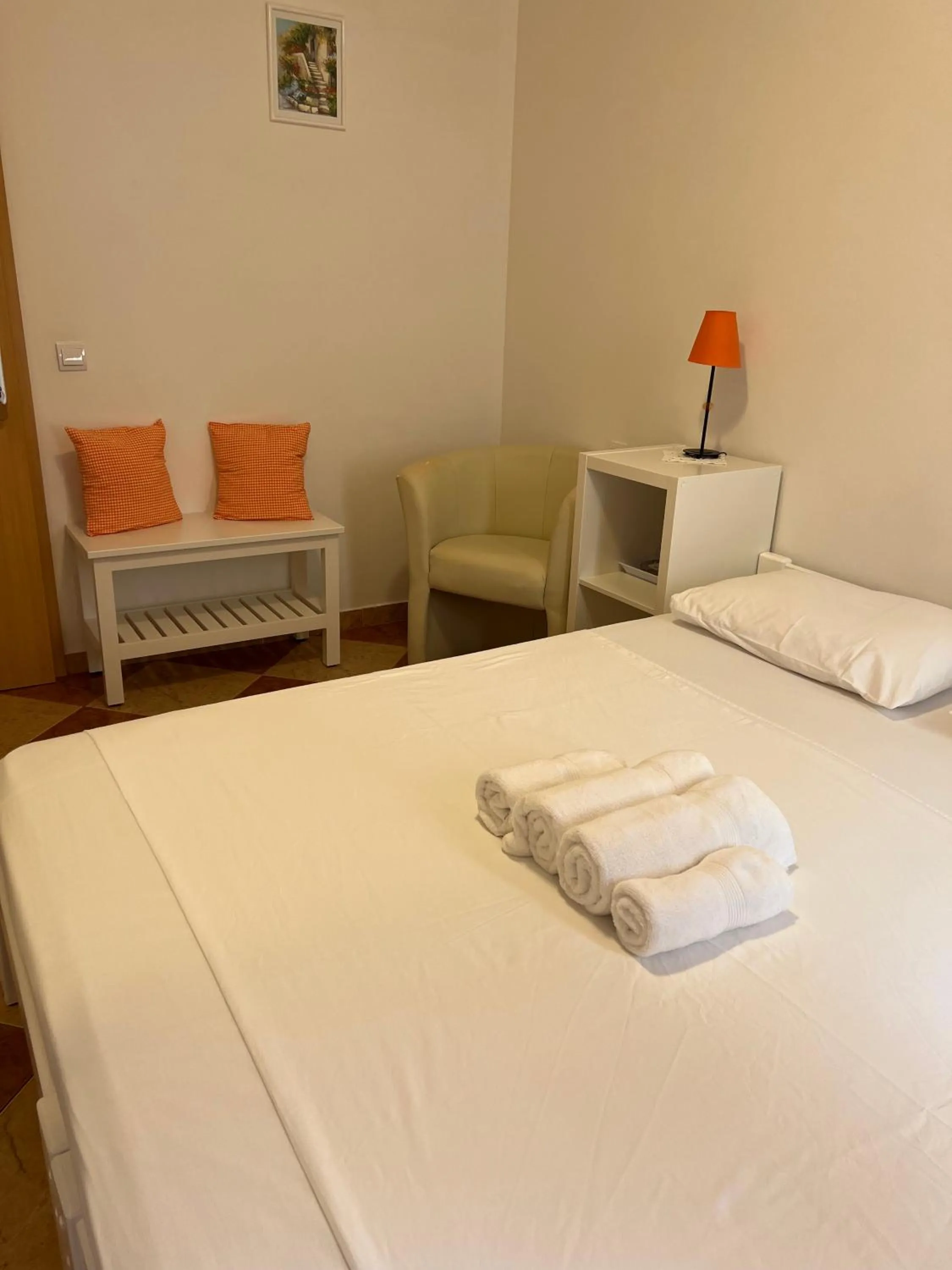 Bed in Apartments and Rooms Katija & Egon