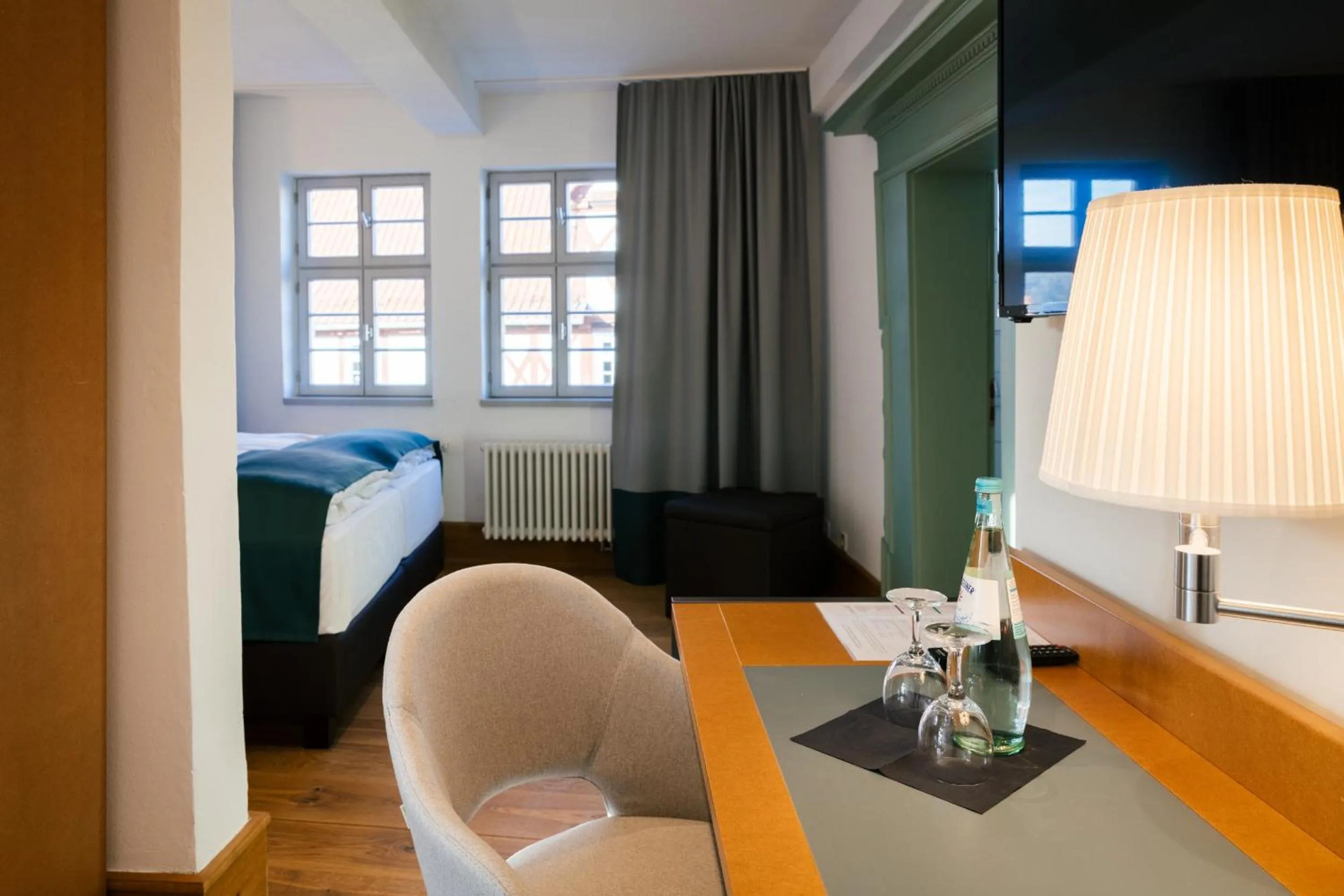 Bedroom, Bed in Hotel Zum Schwan Wanfried
