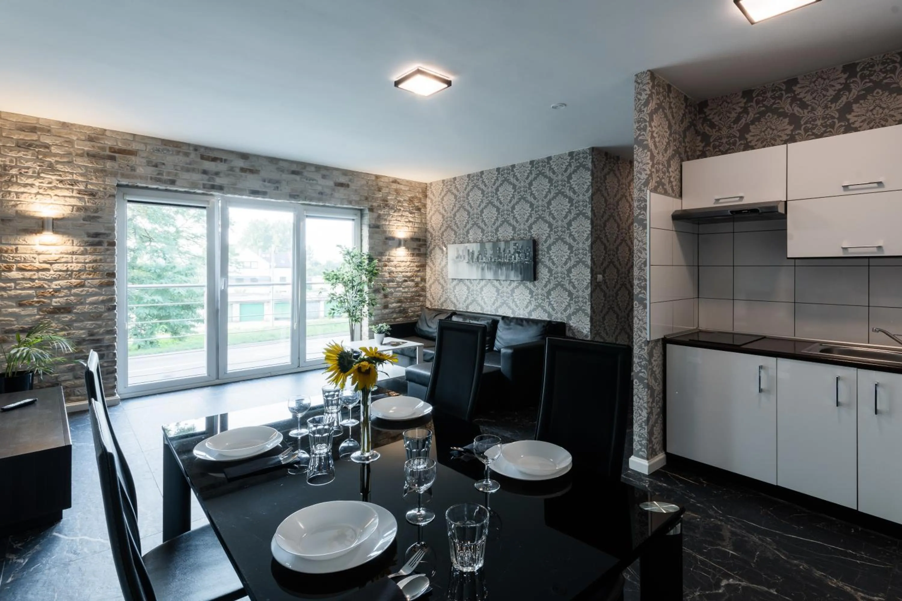 Kitchen or kitchenette in Apartamenty Katowice by Lantier - Swimming Pool Zone