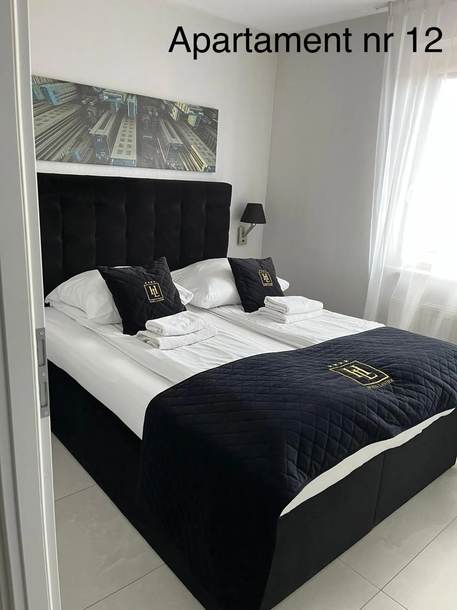 Bed in Apartamenty Katowice by Lantier - Swimming Pool Zone