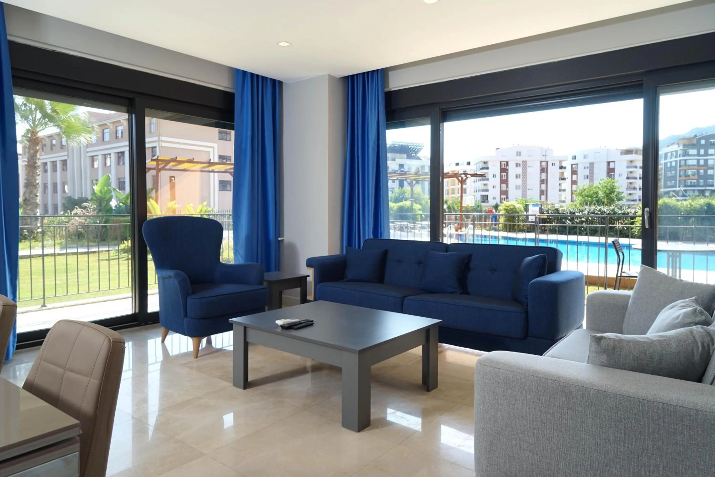Seating area in MENE SUITES
