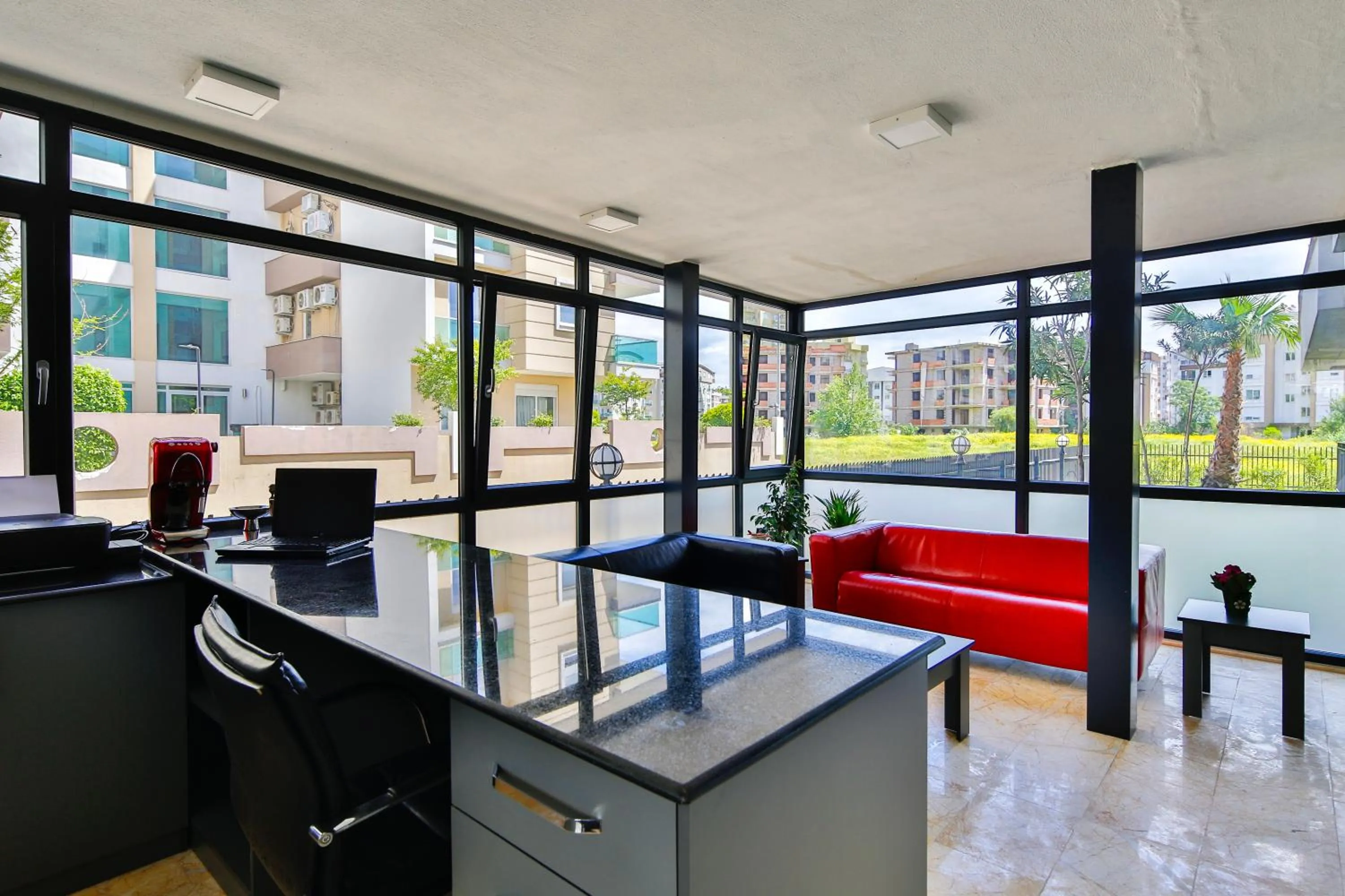 Lobby or reception in MENE SUITES