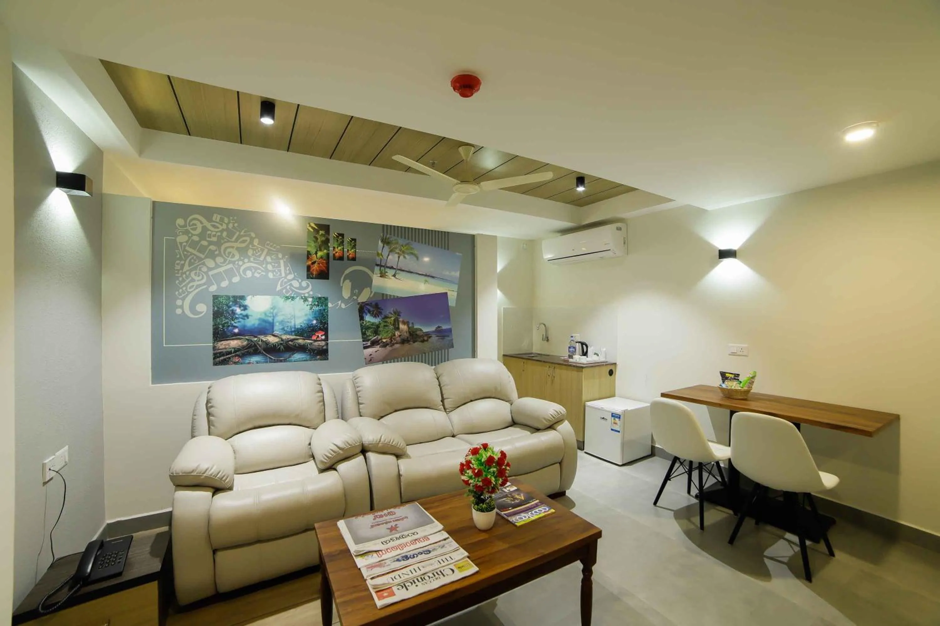 Living room in Bhavanam Regency Guruvayoor