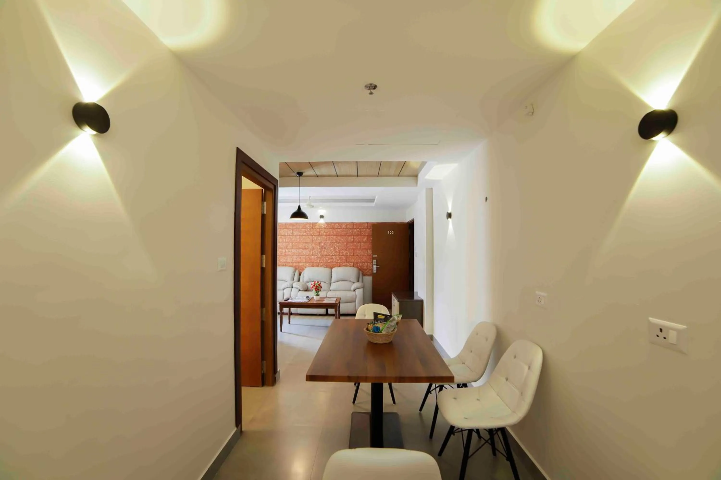 Dining area in Bhavanam Regency Guruvayoor