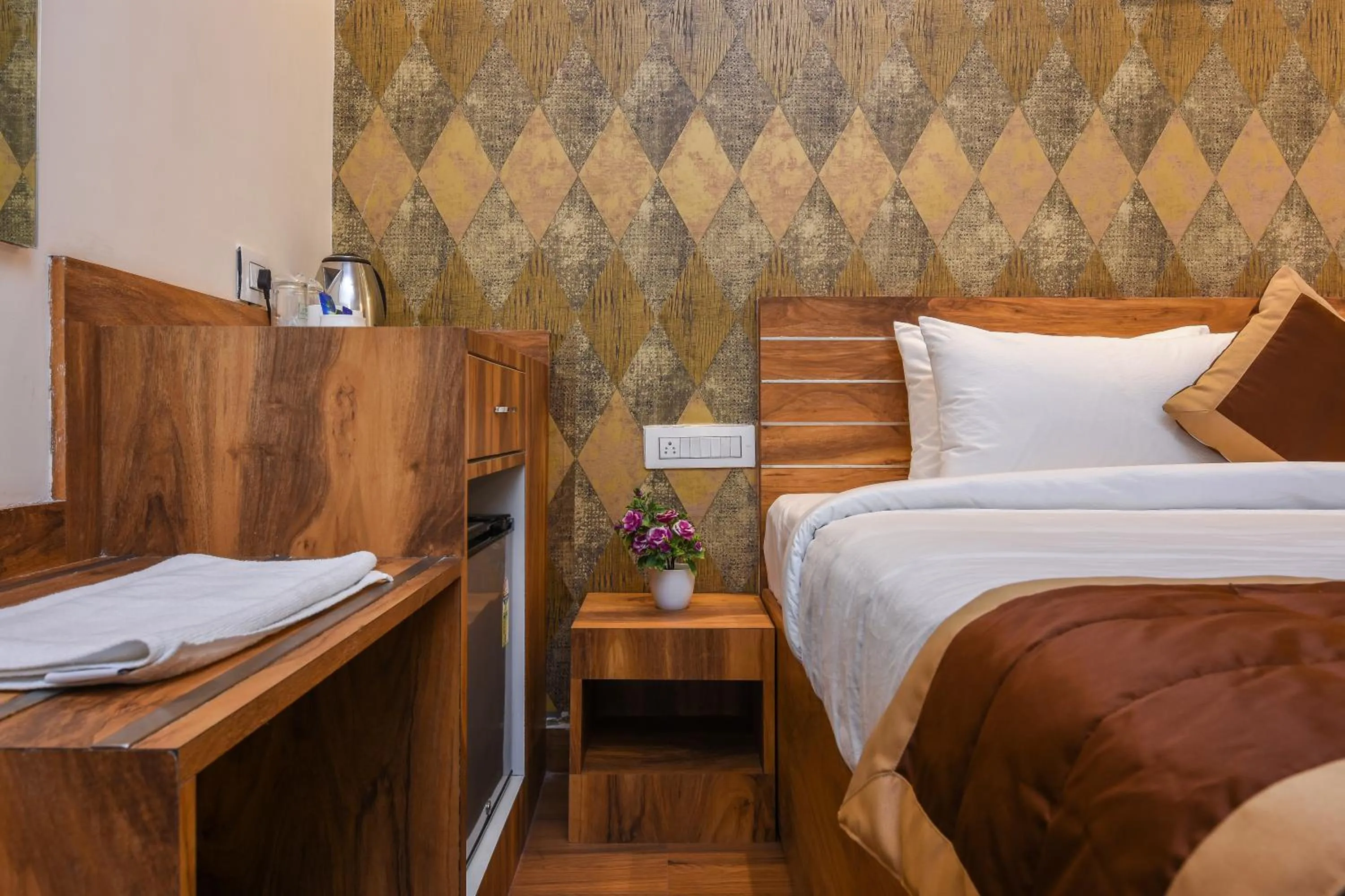 Bed in Kensington Suites