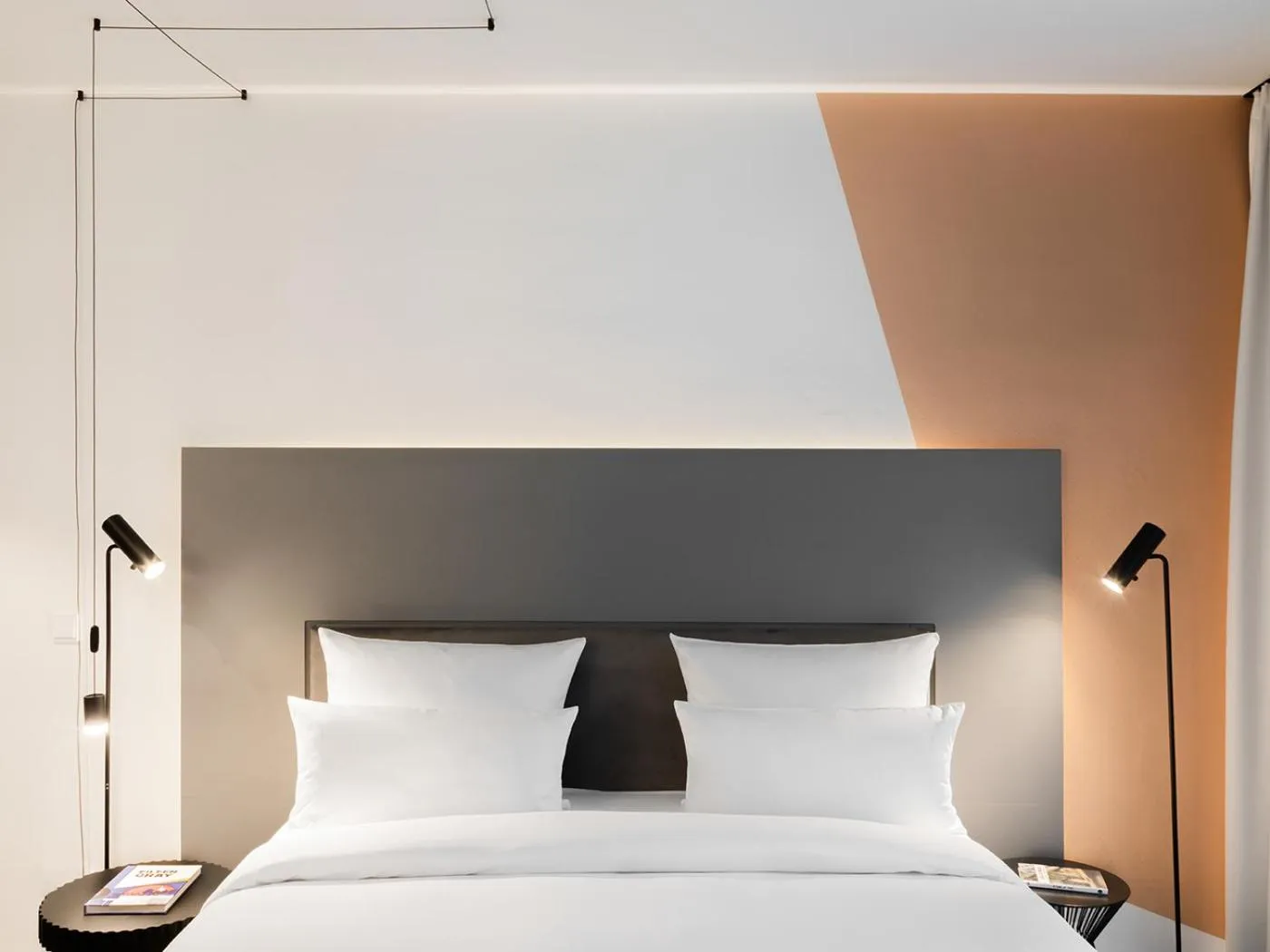 Bed in KPM Hotel & Residences Berlin, a Member of Design Hotels