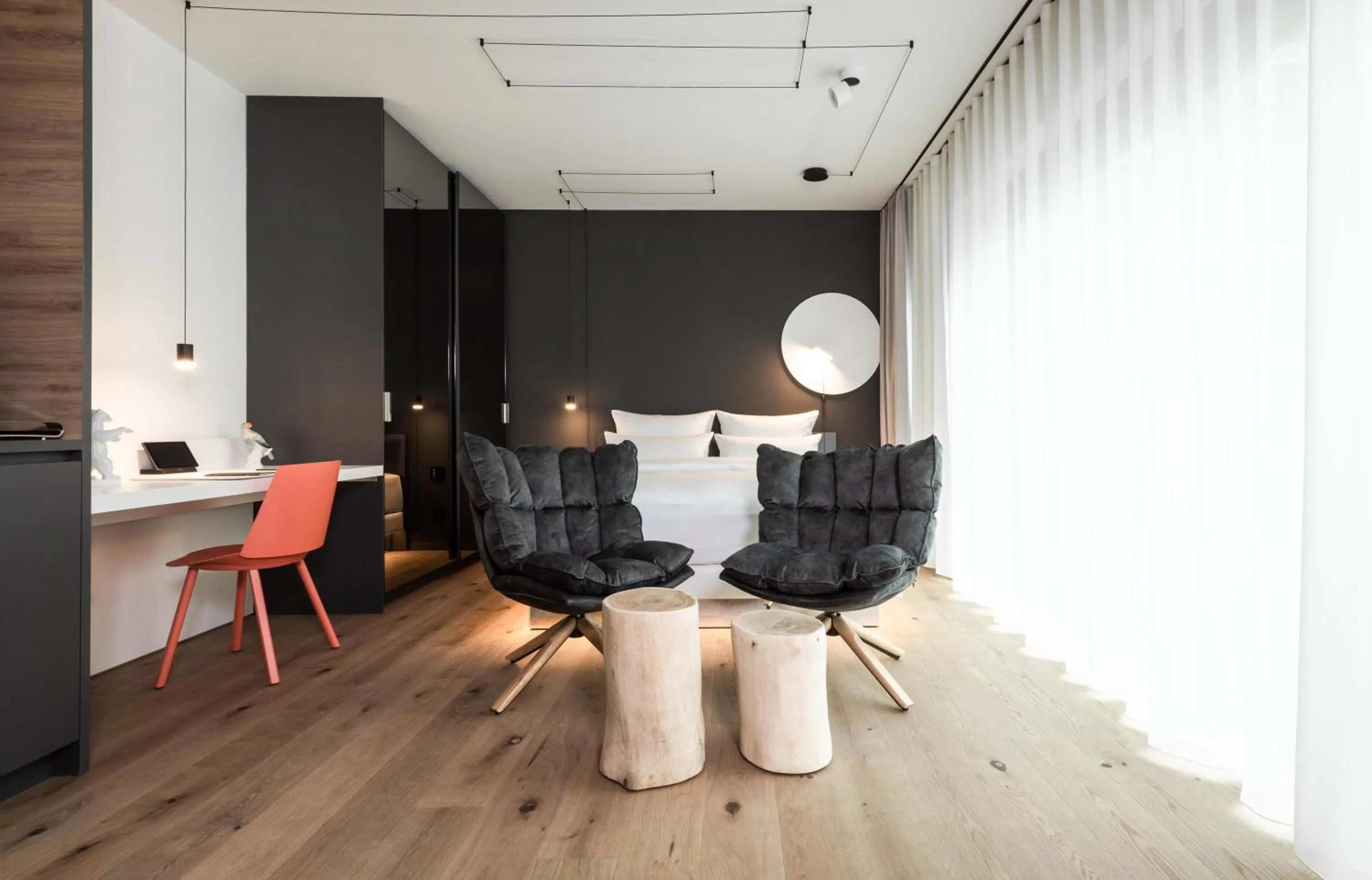 Bed in KPM Hotel & Residences Berlin, a Member of Design Hotels