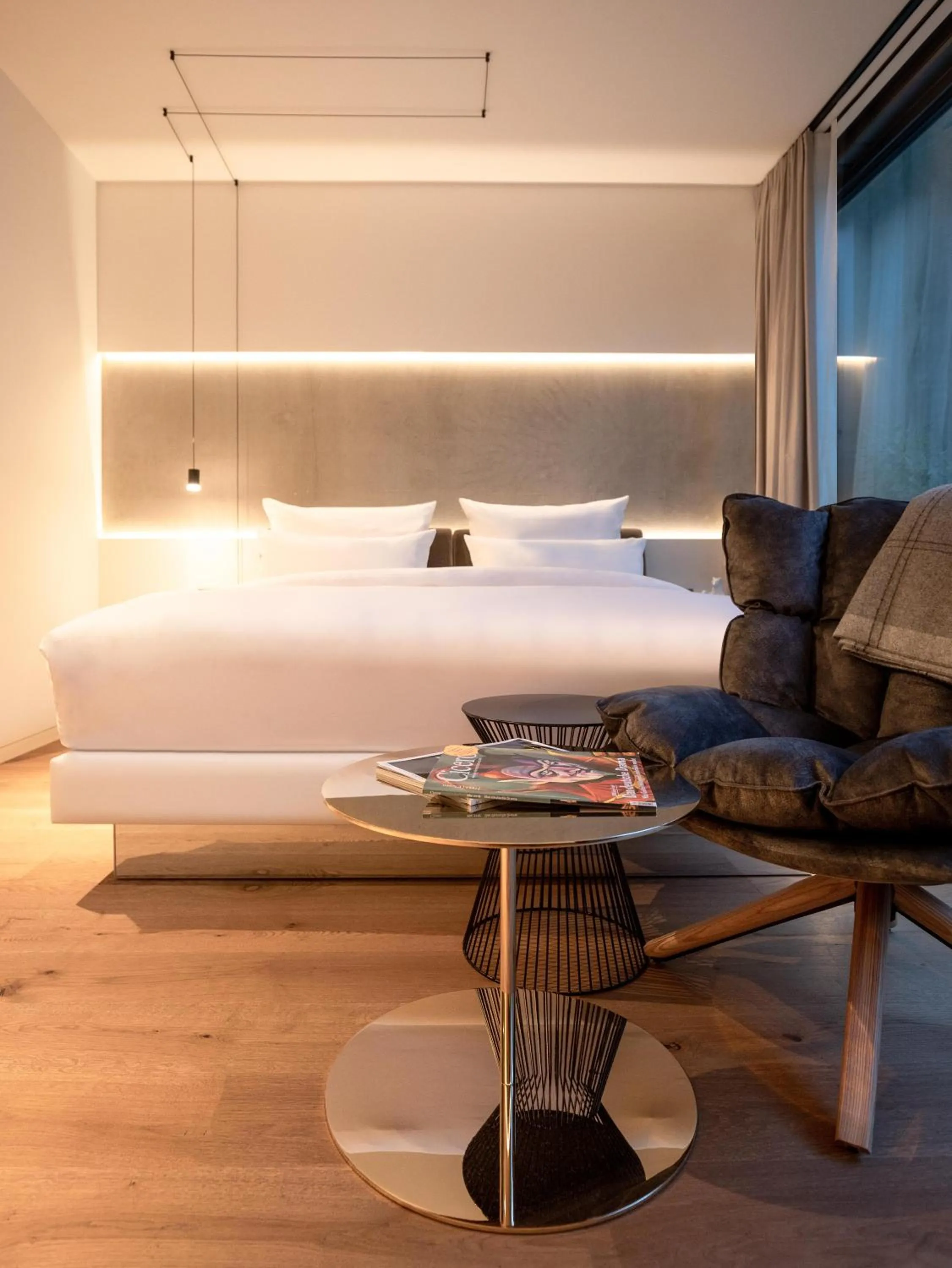 Bed in KPM Hotel & Residences Berlin, a Member of Design Hotels
