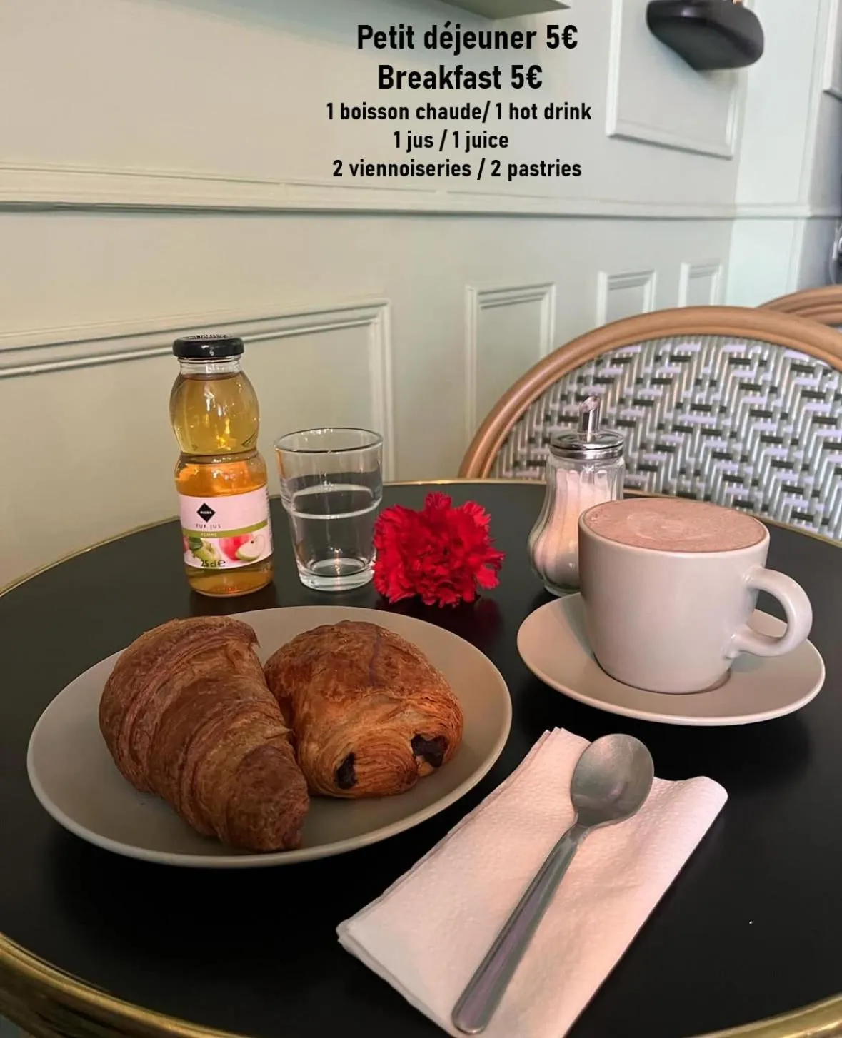 Food and drinks in Hotel de Berne