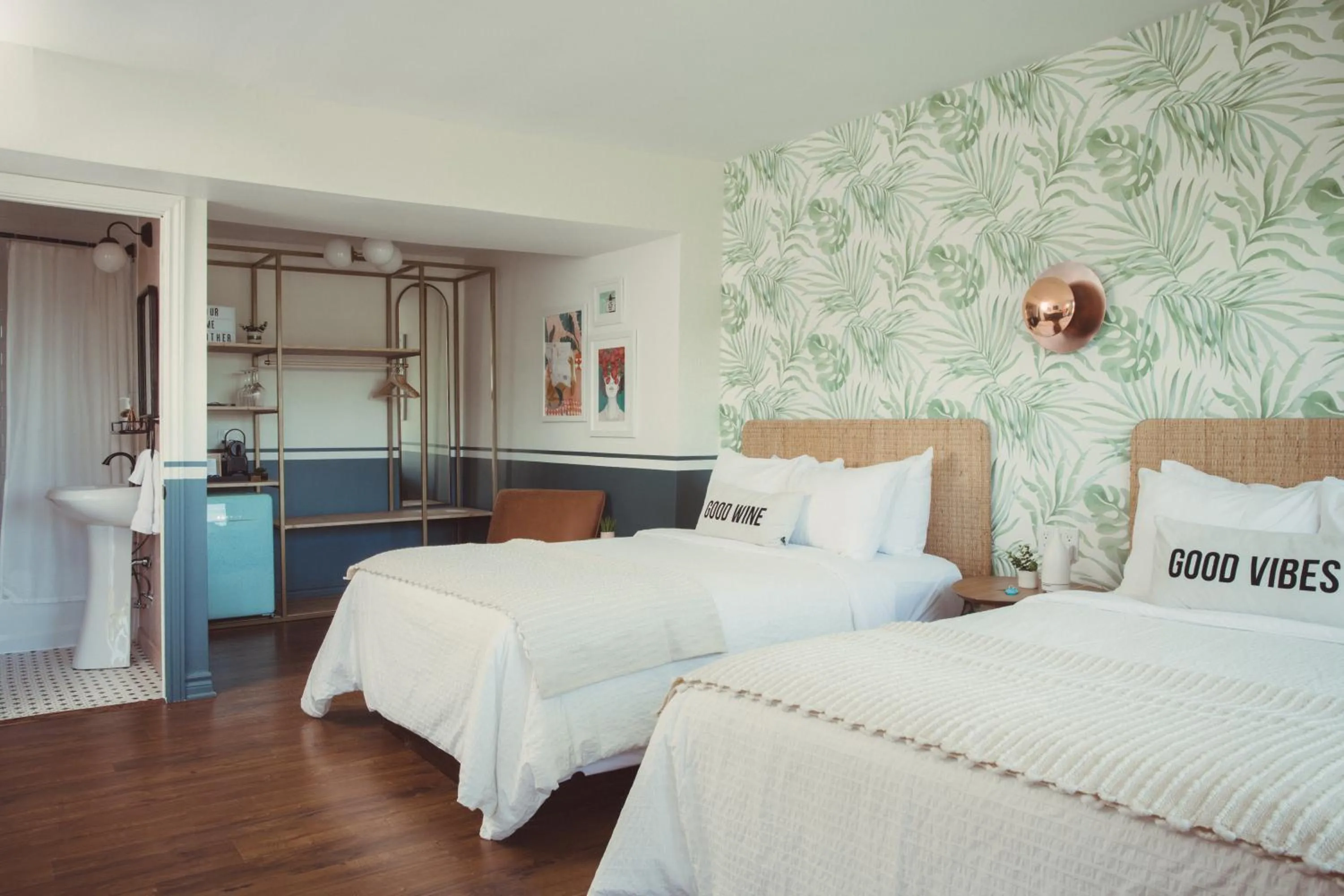 Bed in The June Motel, Prince Edward County