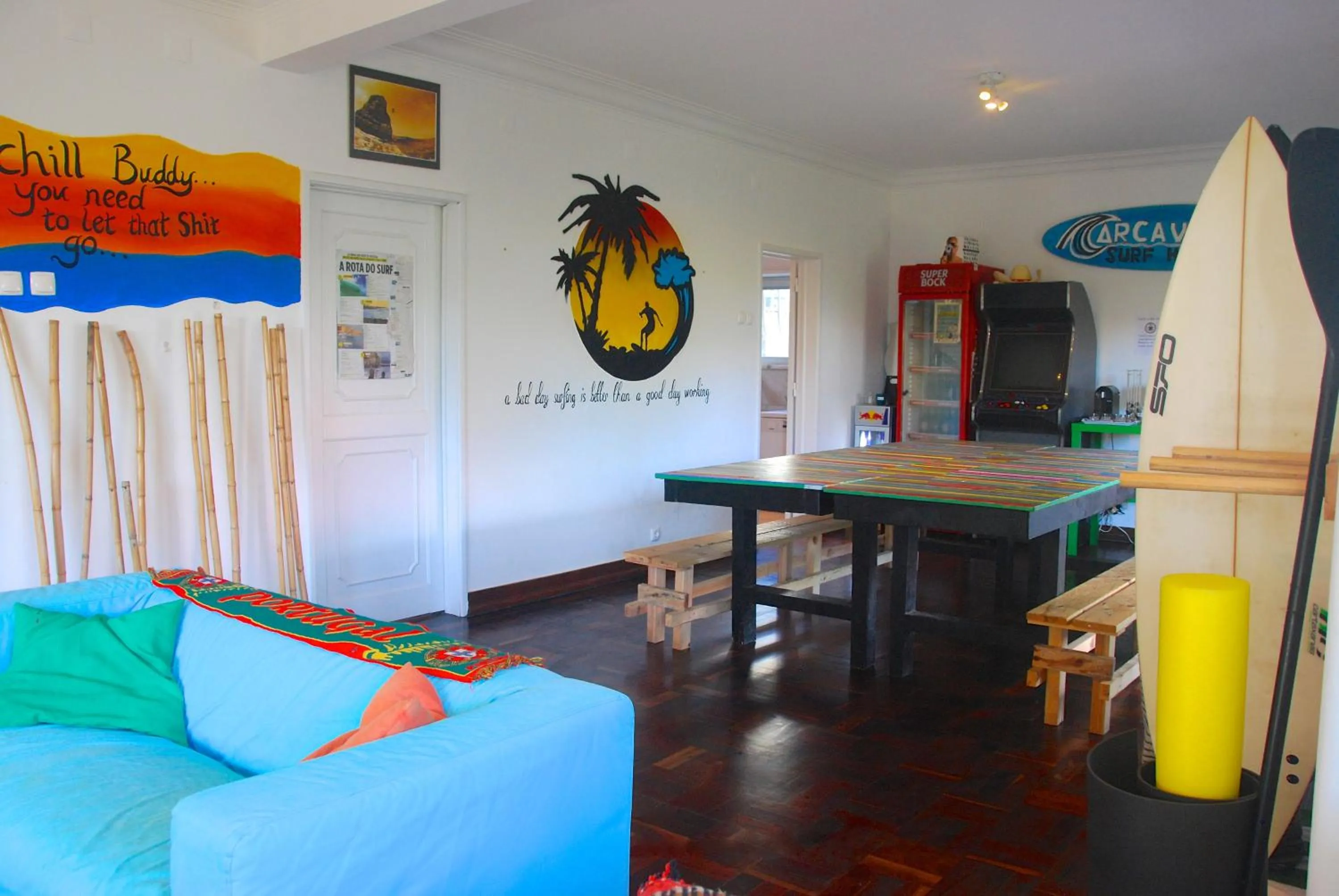 Decorative detail in Carcavelos Surf Hostel Beach