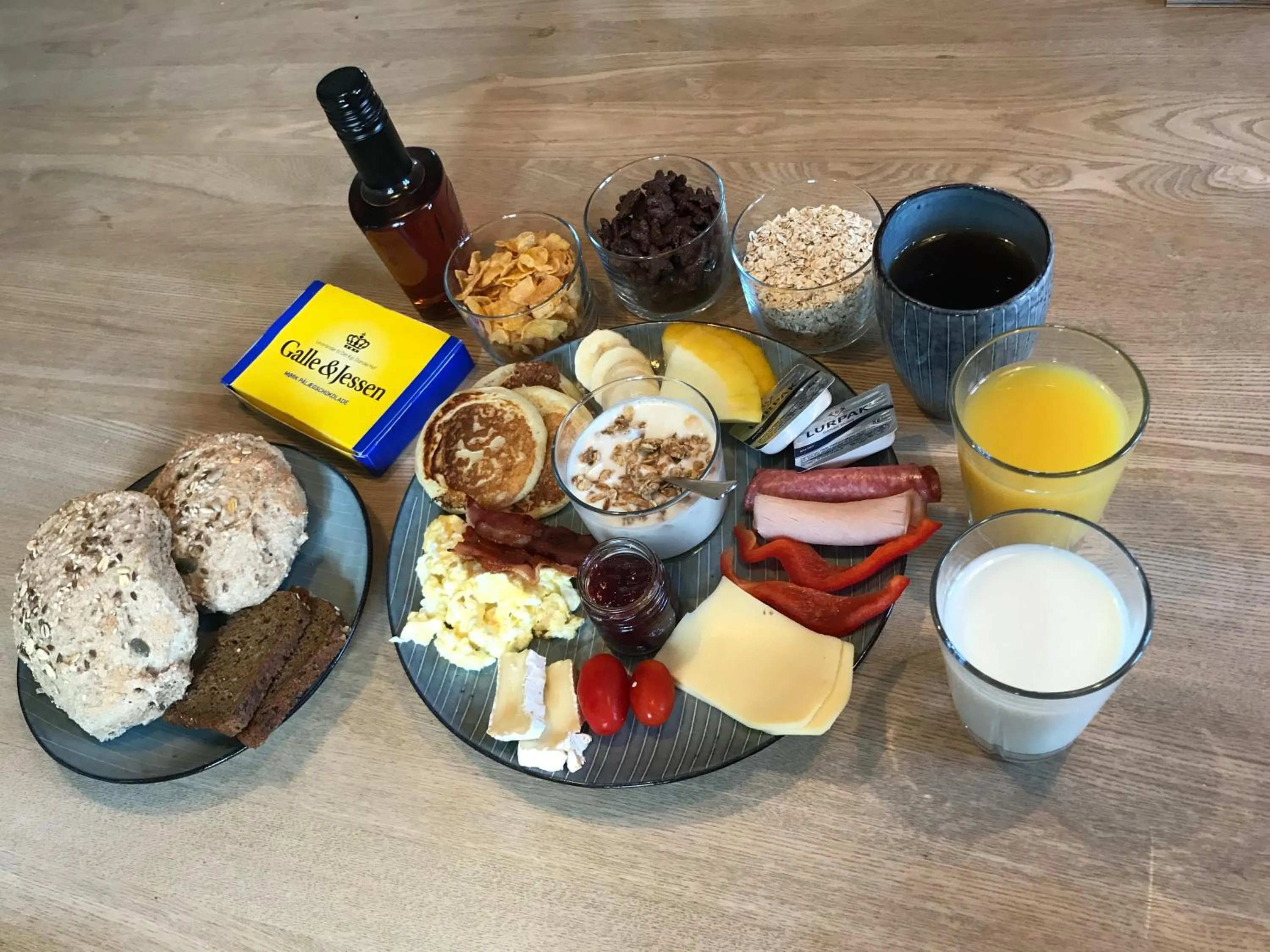 Food and drinks in Nilles bed & breakfast