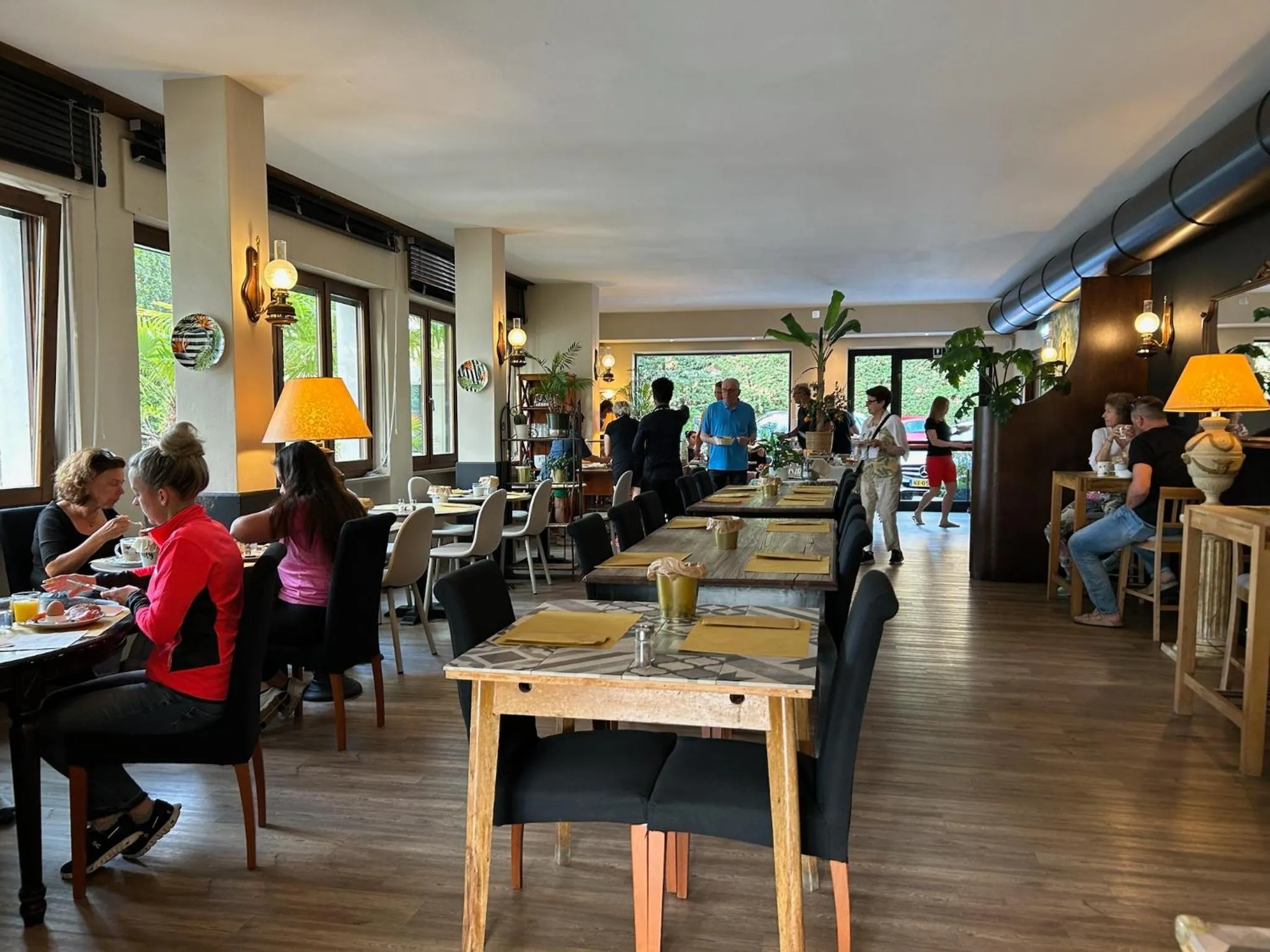 People in B City Hotel