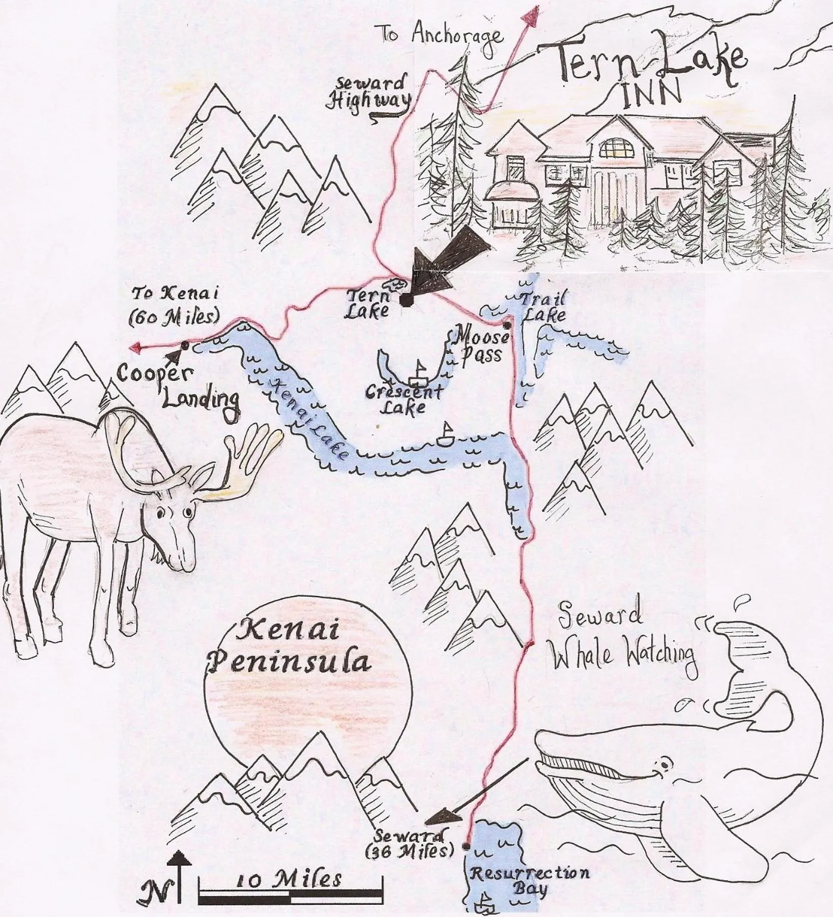 Neighbourhood in Inn at Tern Lake