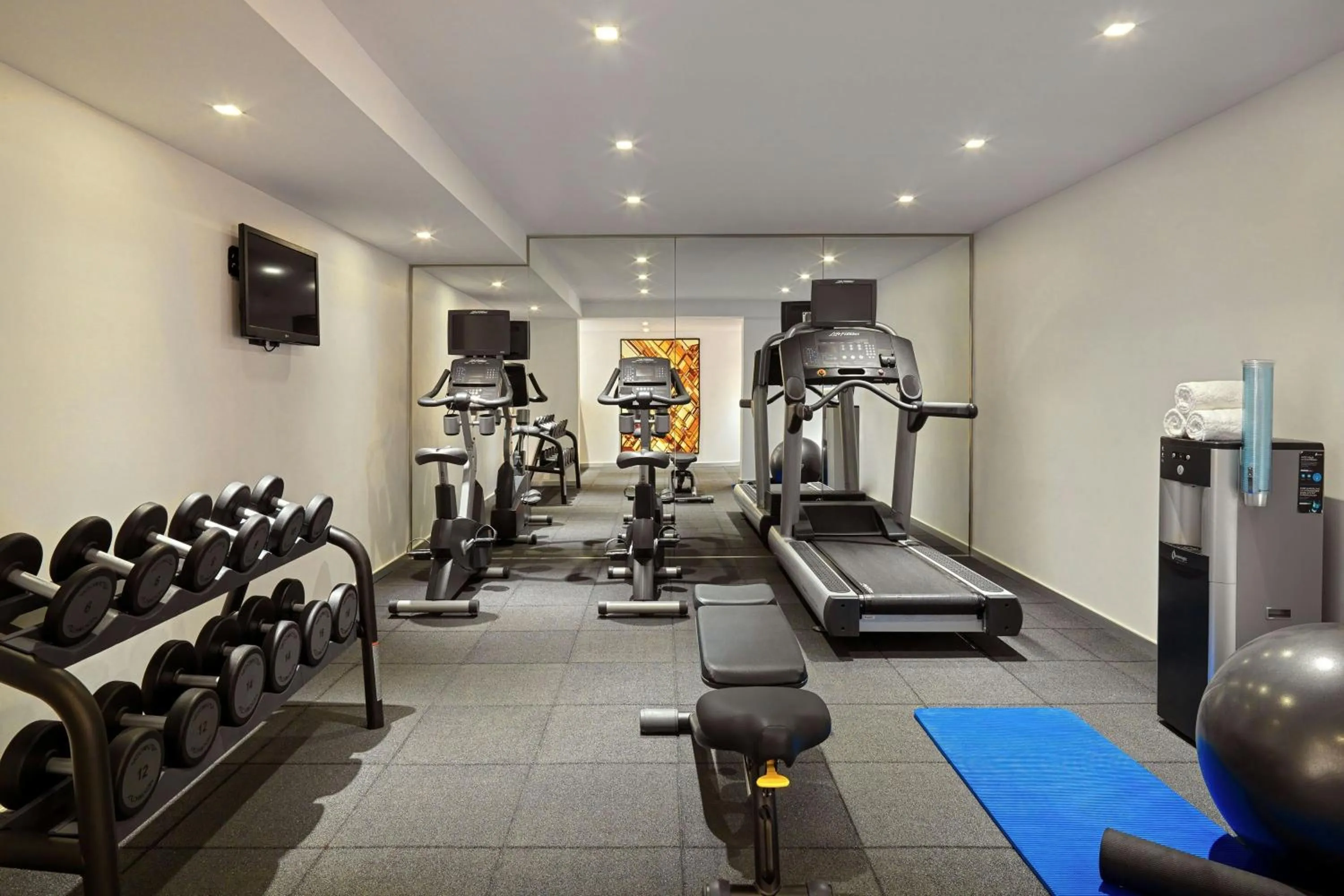 Fitness centre/facilities in AC Hotel by Marriott Nice