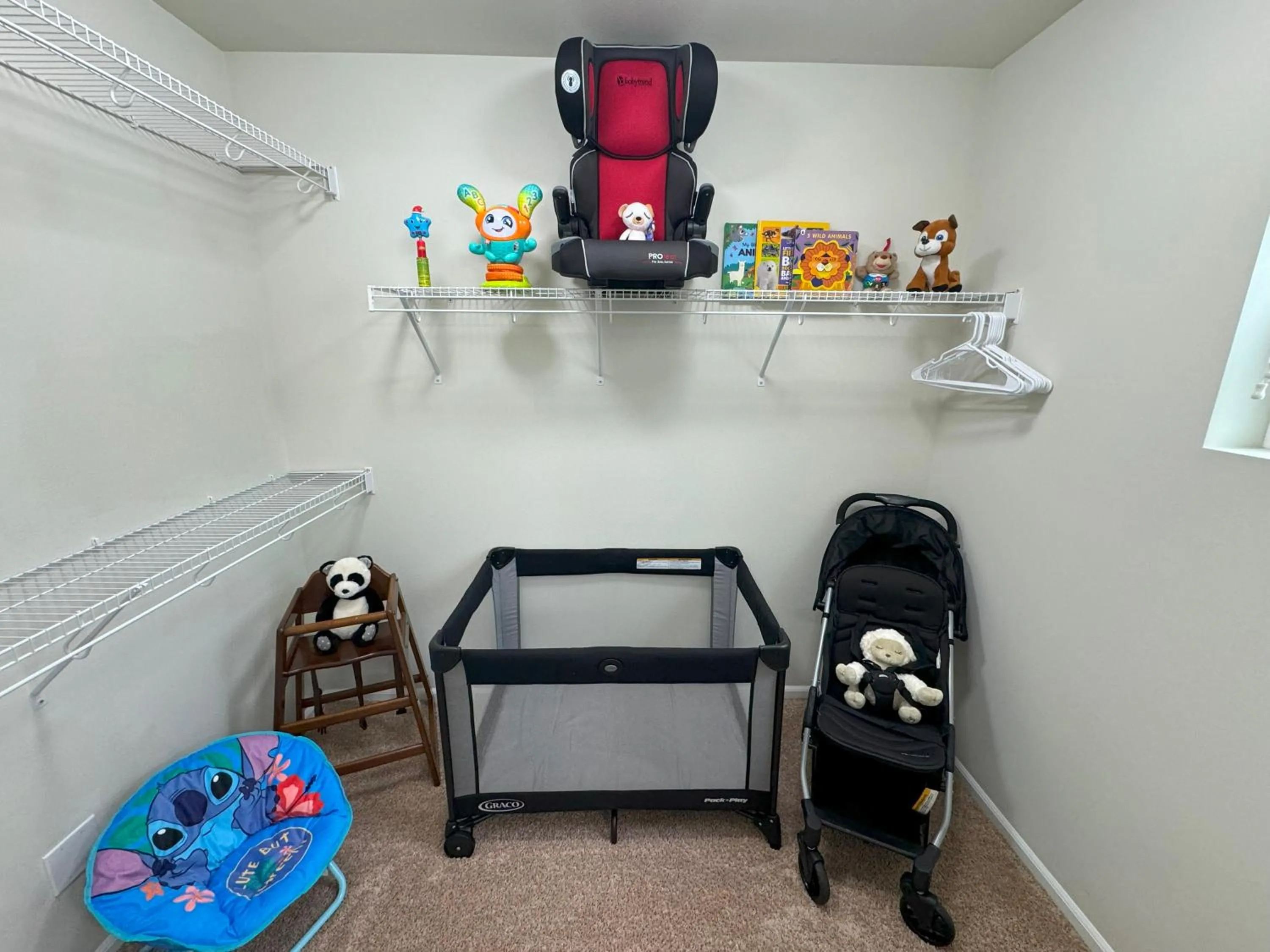 cot in Terra House Tacoma - EV Power Station, Crib, Stroller, High Chair
