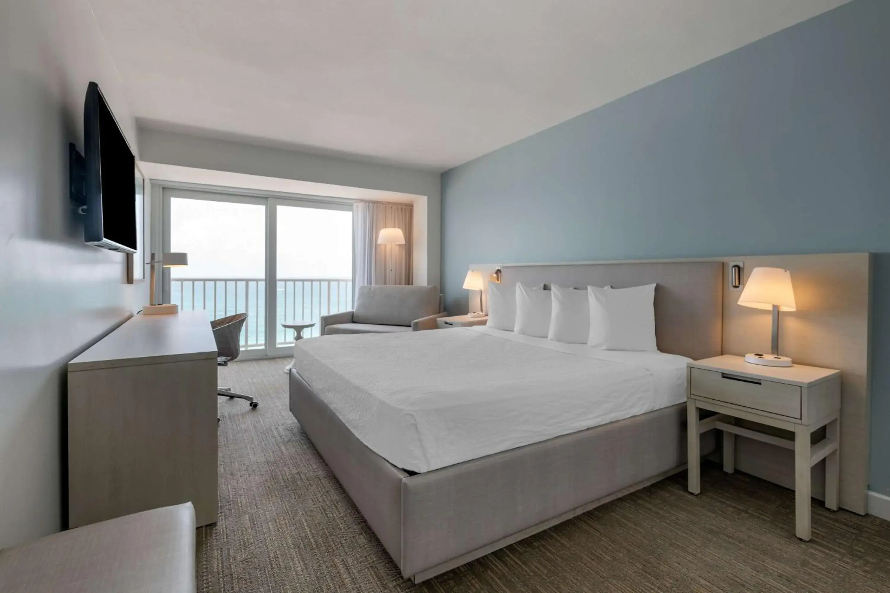 Oceanview King Room with Sofa Bed - Blue Tower in Condado Palm Inn San Juan, Tapestry Collection by Hilton Oceanview King Room with Sofa Bed - Blue Tower in Condado Palm Inn San Juan, Tapestry Collection by Hilton