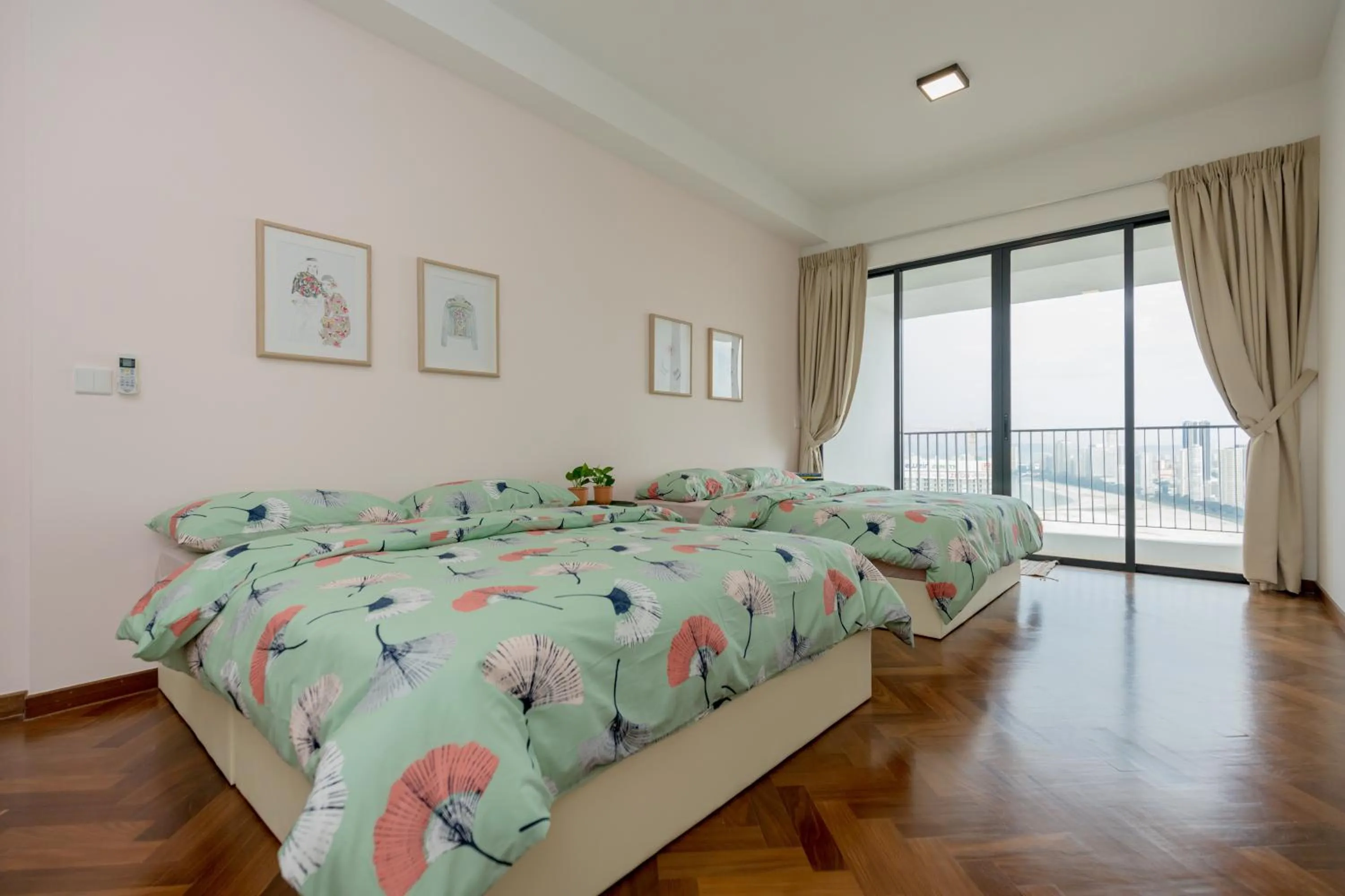 Bed in The Landmark Condo, by Sanguine