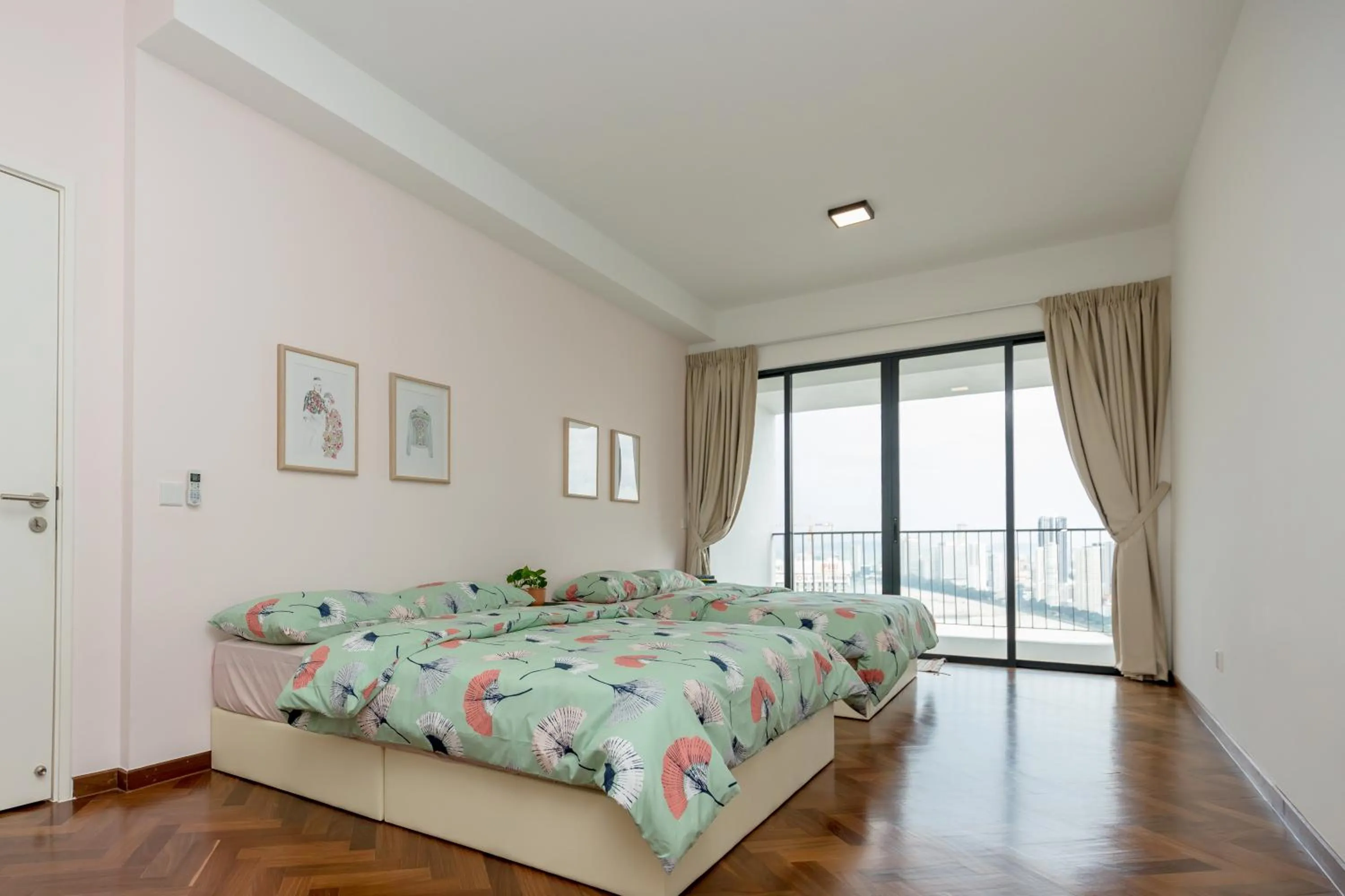 Bed in The Landmark Condo, by Sanguine