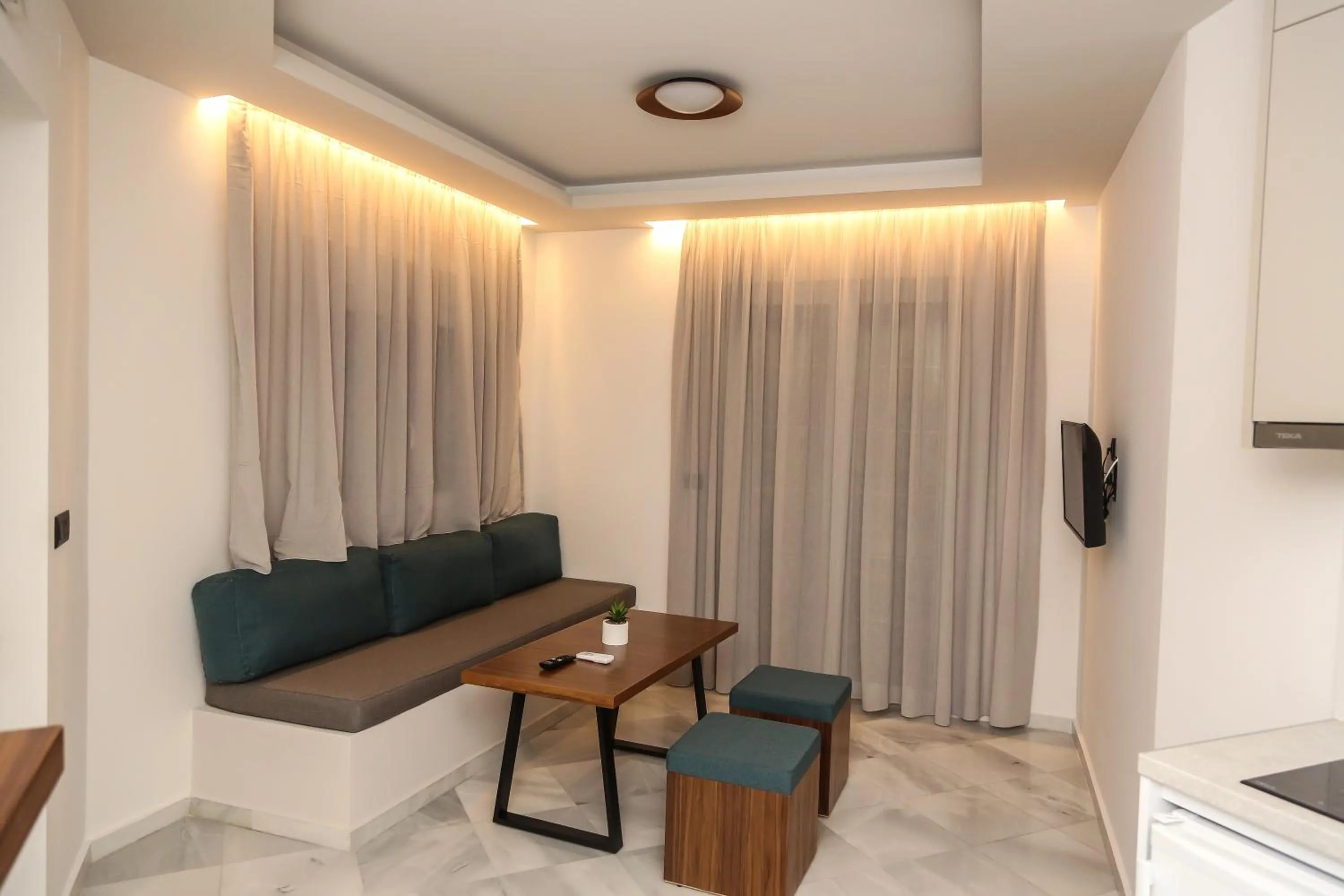 Living room in Heaven Apartments