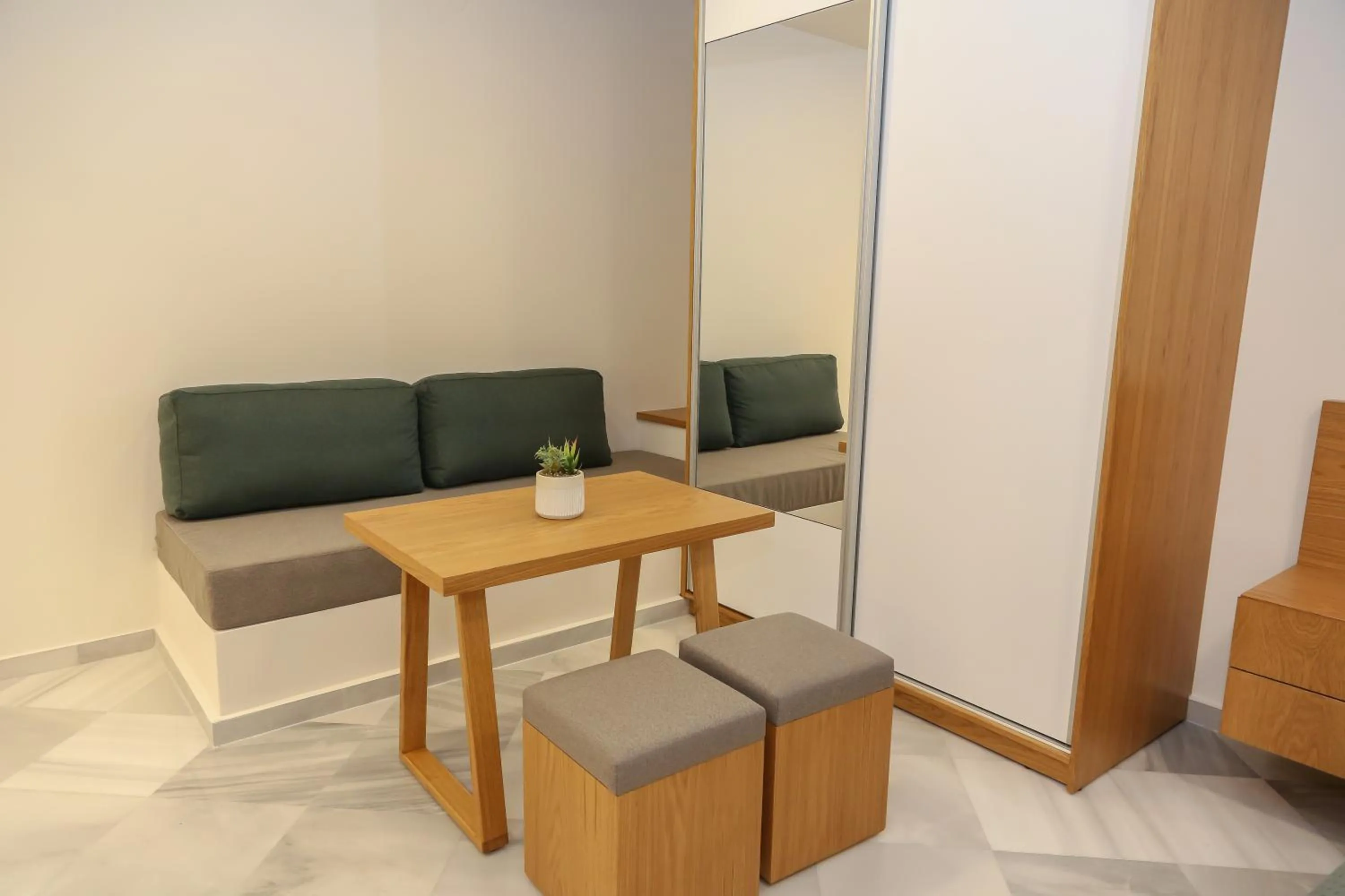 Seating area in Heaven Apartments