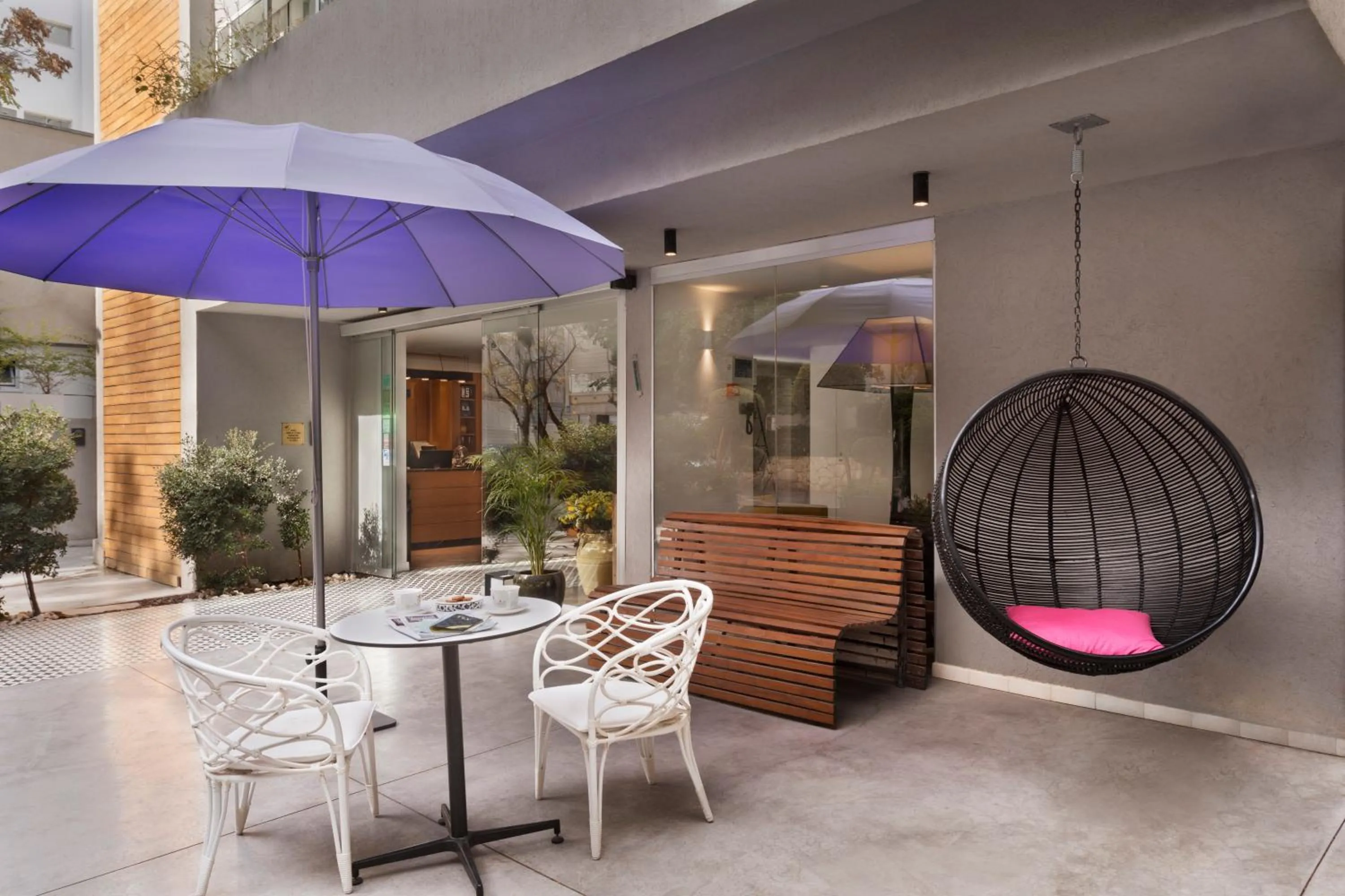 Garden in Jacob Shenkin Hotel