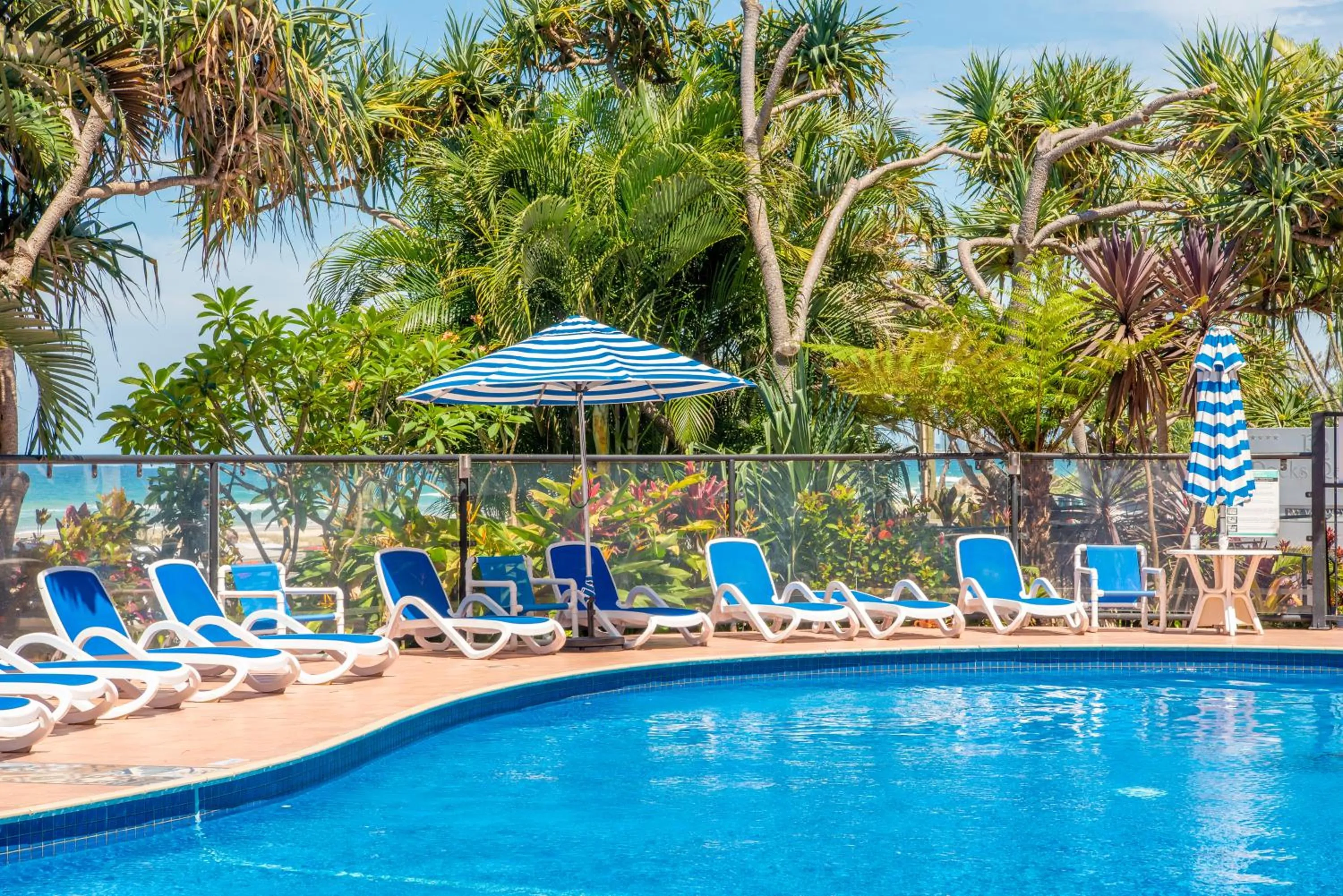 Pool view in The Rocks Resort - Official