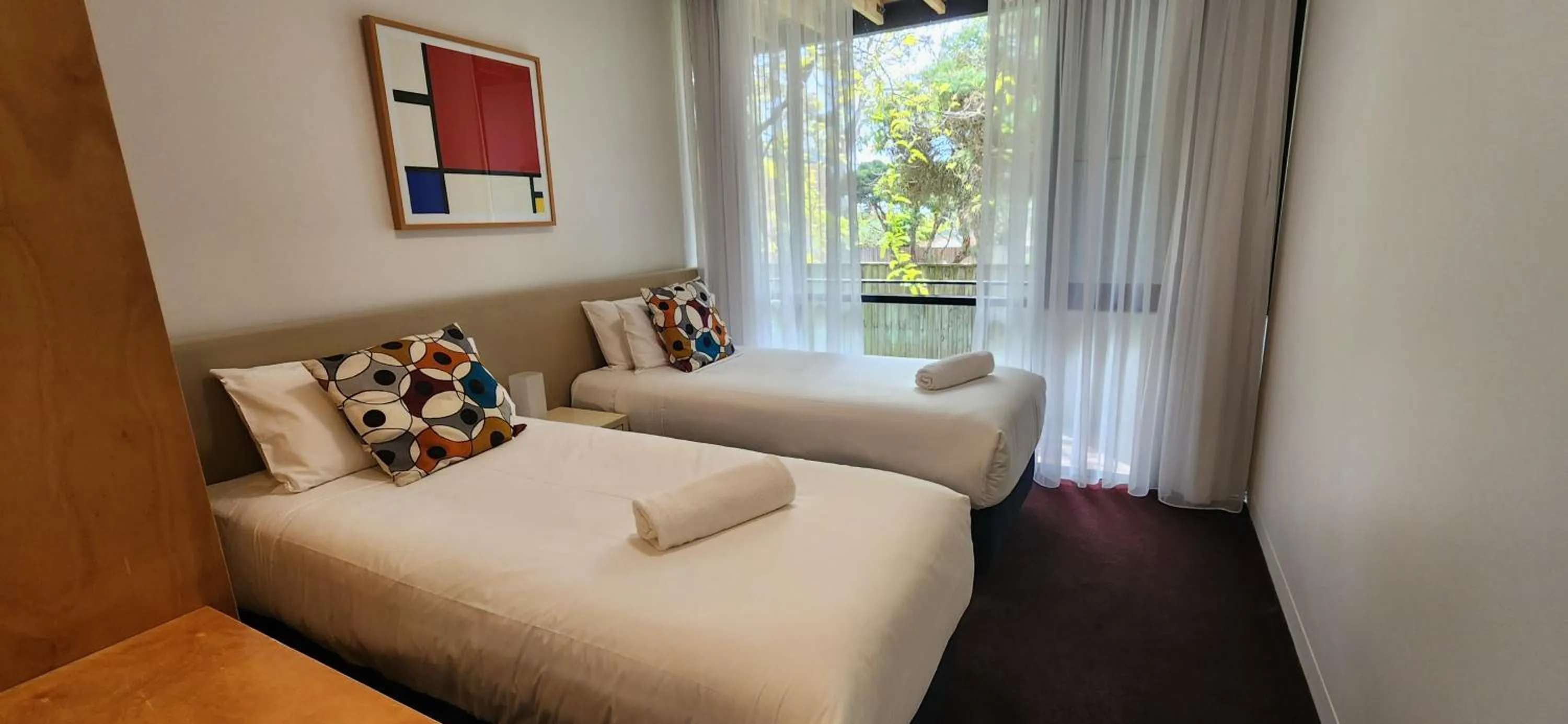 Bed in Phillip Island Apartments