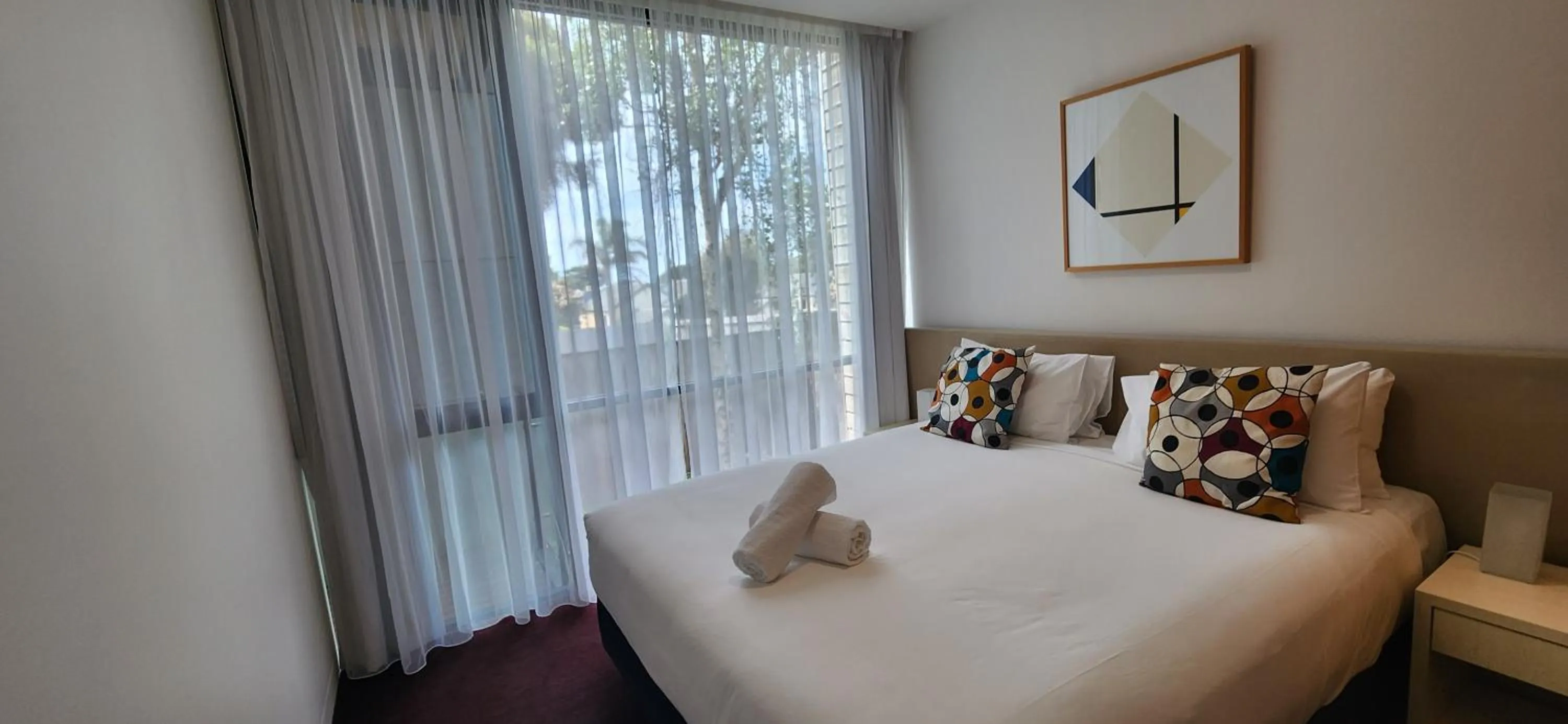 Bed in Phillip Island Apartments