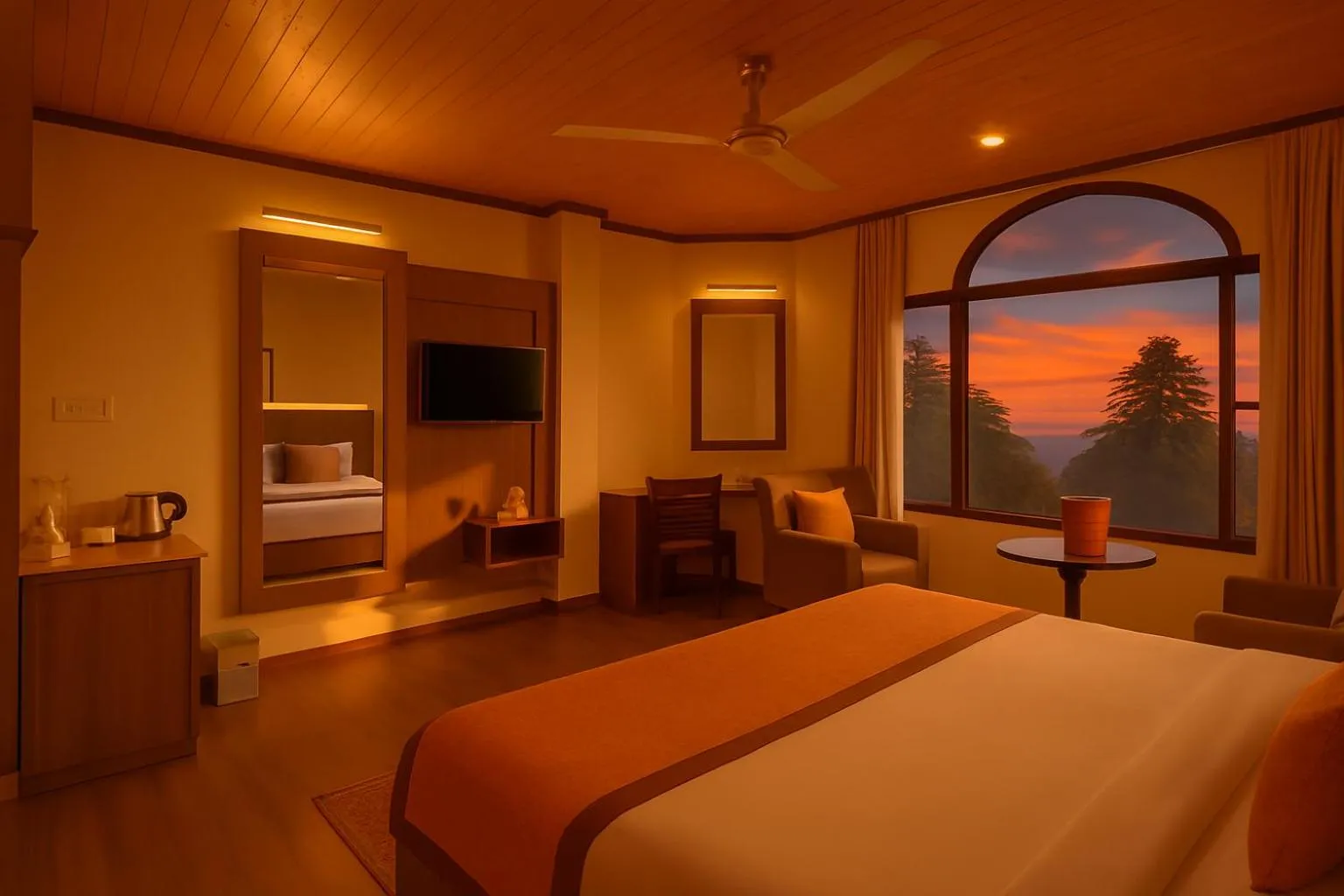 Bed in Vilasa Lall Ji Resort