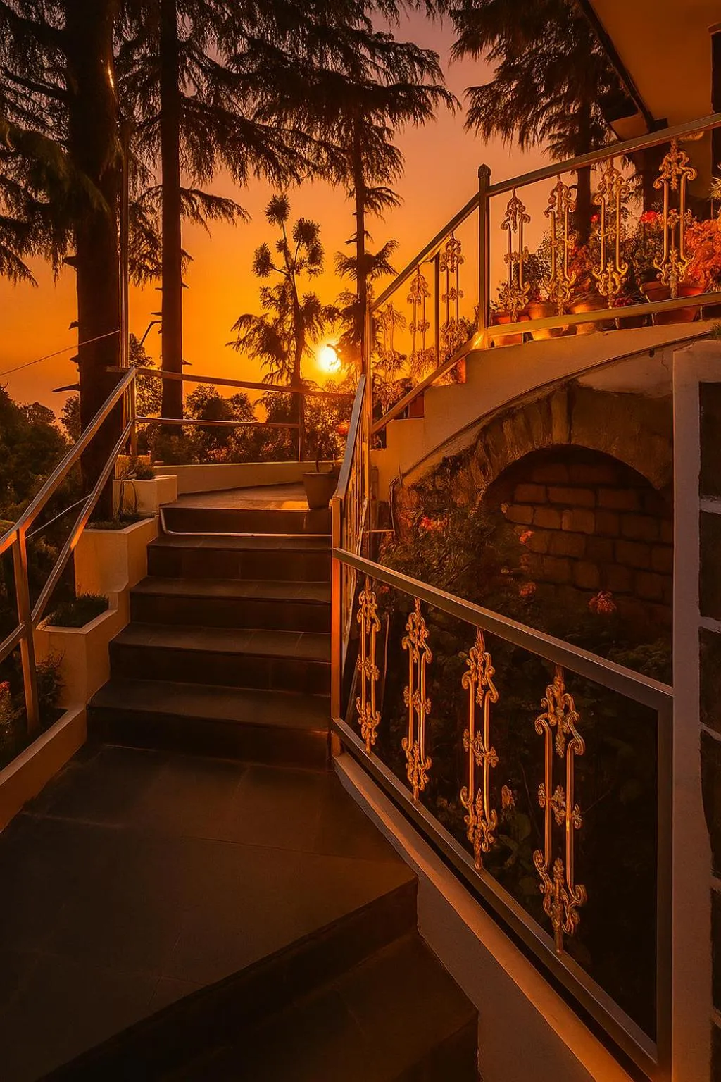 Sunrise in Vilasa Lall Ji Resort