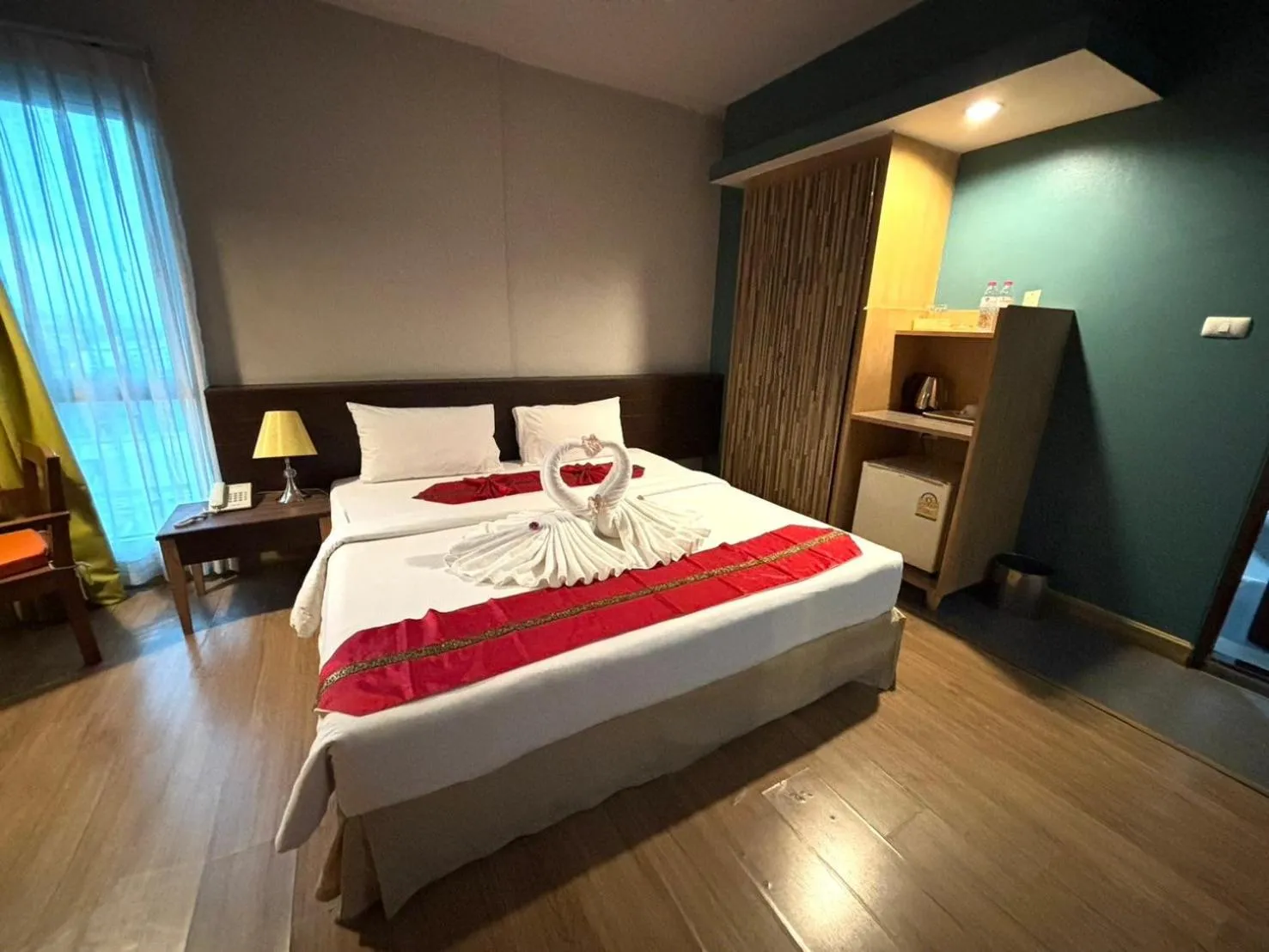 Bed in Aloha Hatyai Hotel