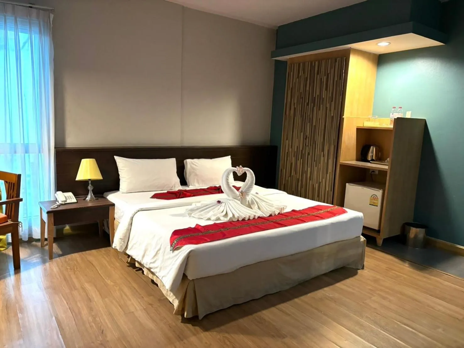 Bed in Aloha Hatyai Hotel