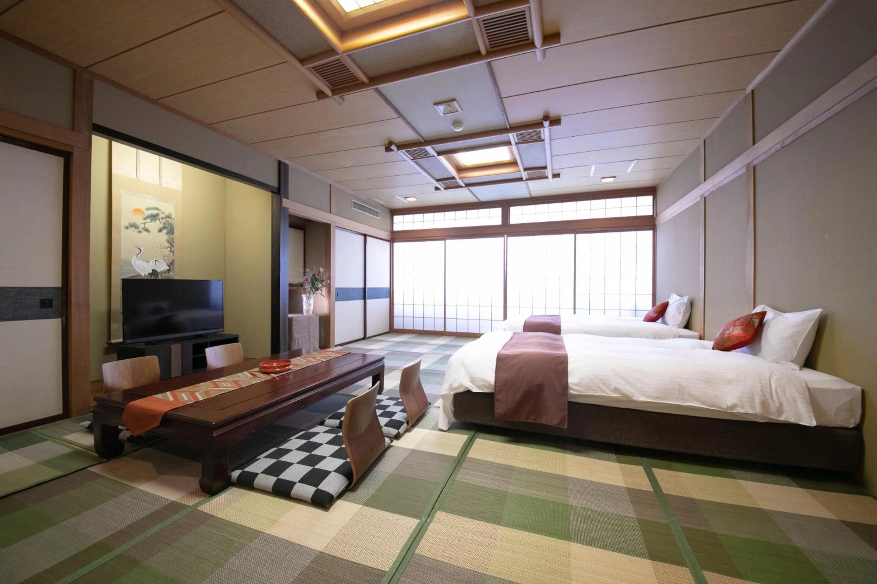 Bed in Ninohe City Hotel