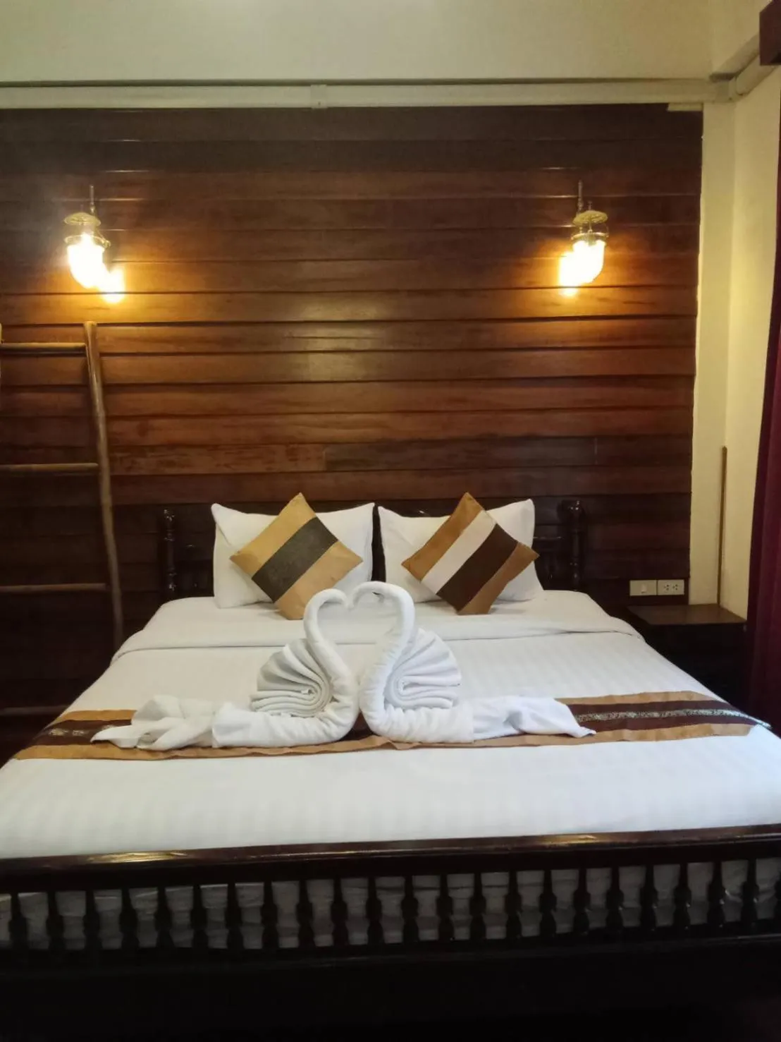 Bed in Rustic Guest House