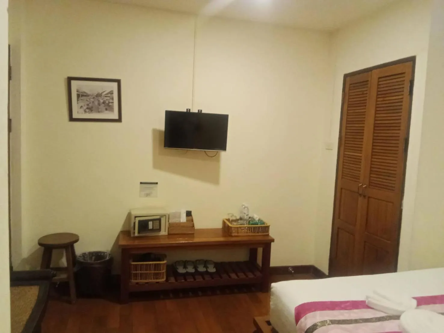 Bed in Rustic Guest House