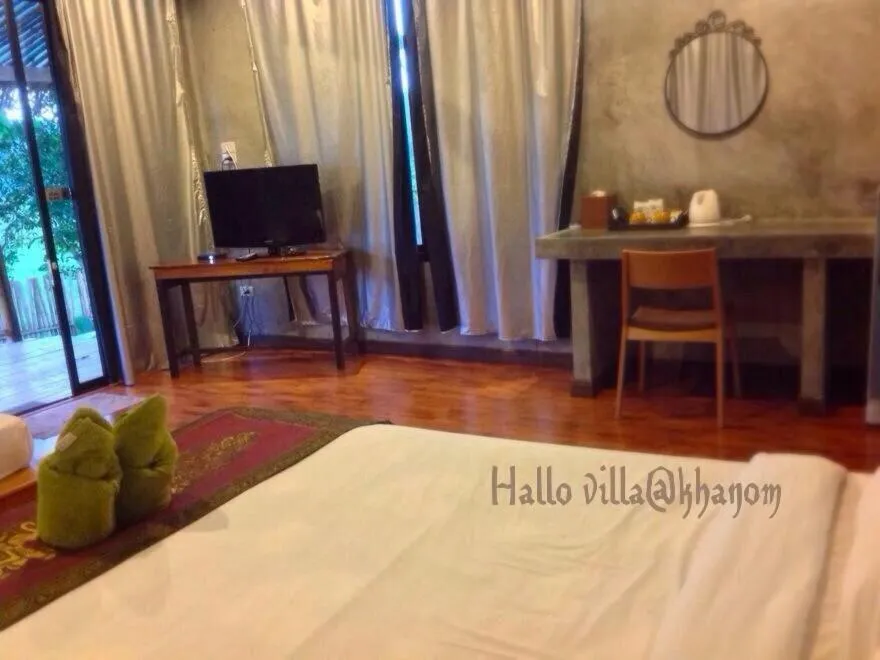 Bed in Hallo Villa Khanom