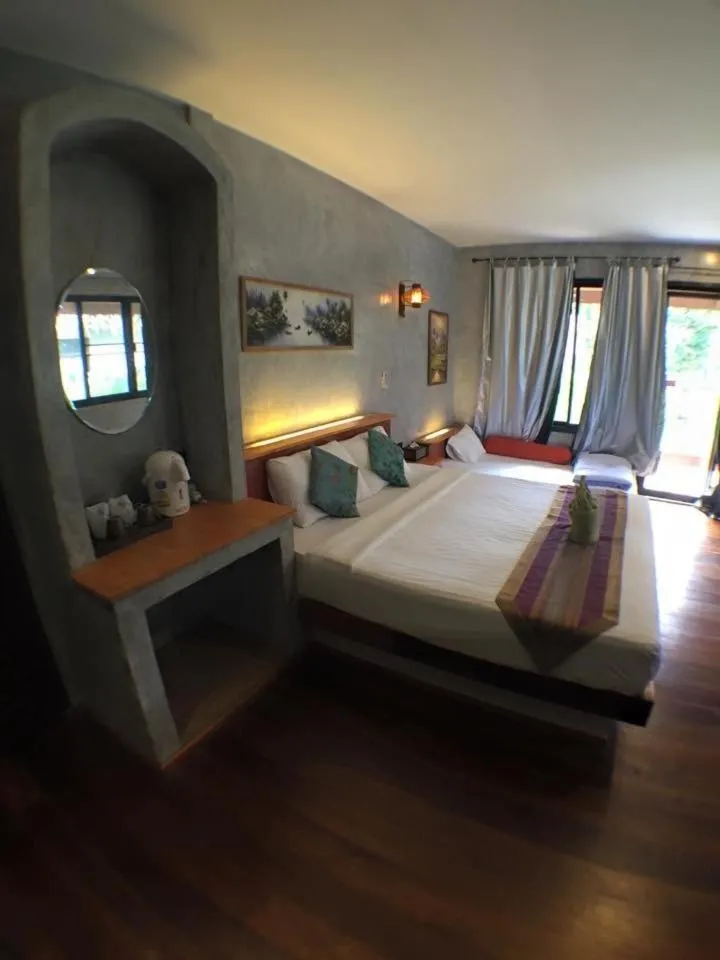Bed in Hallo Villa Khanom