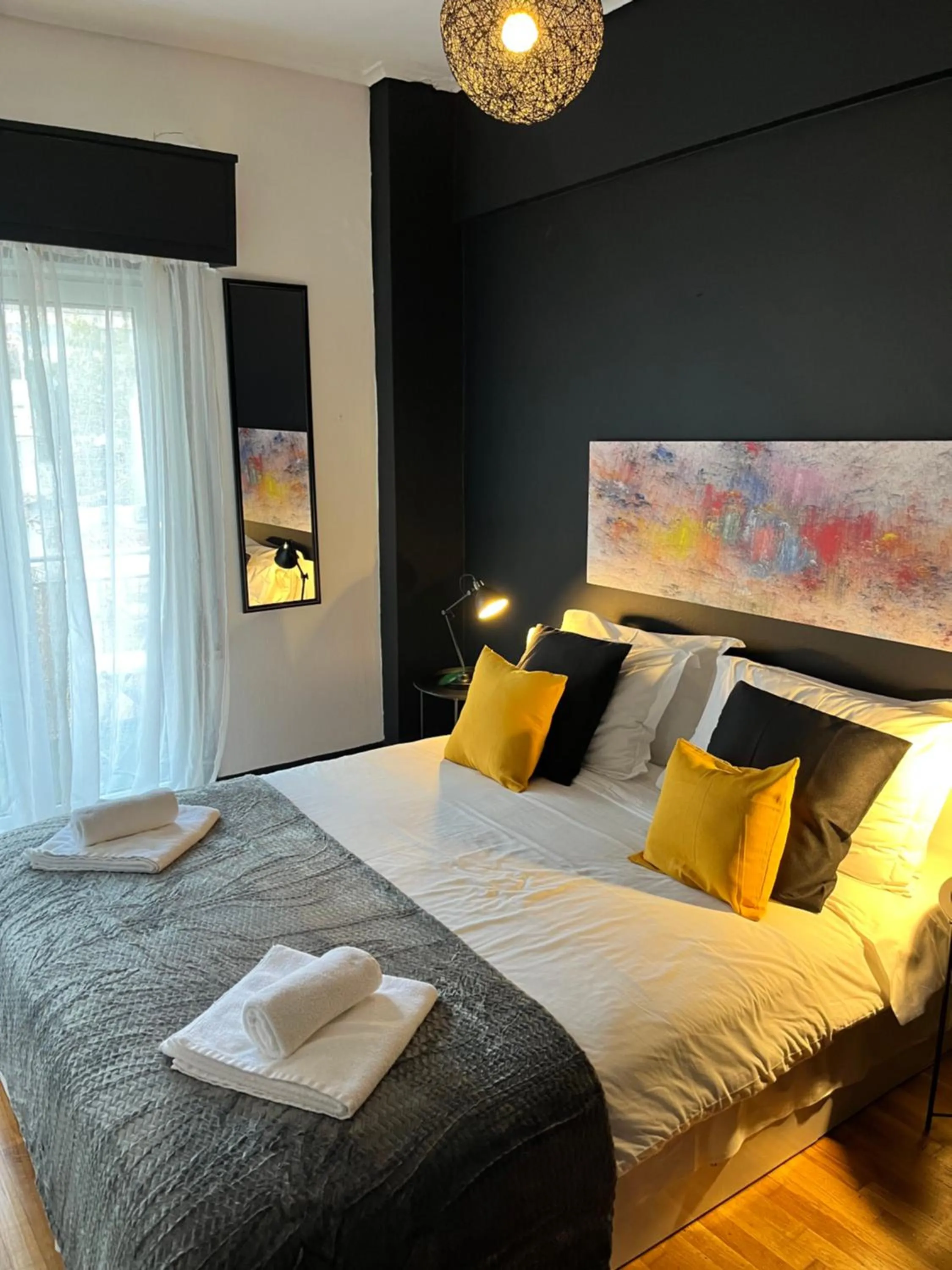 Bed in Home Plus Psirri Apartment