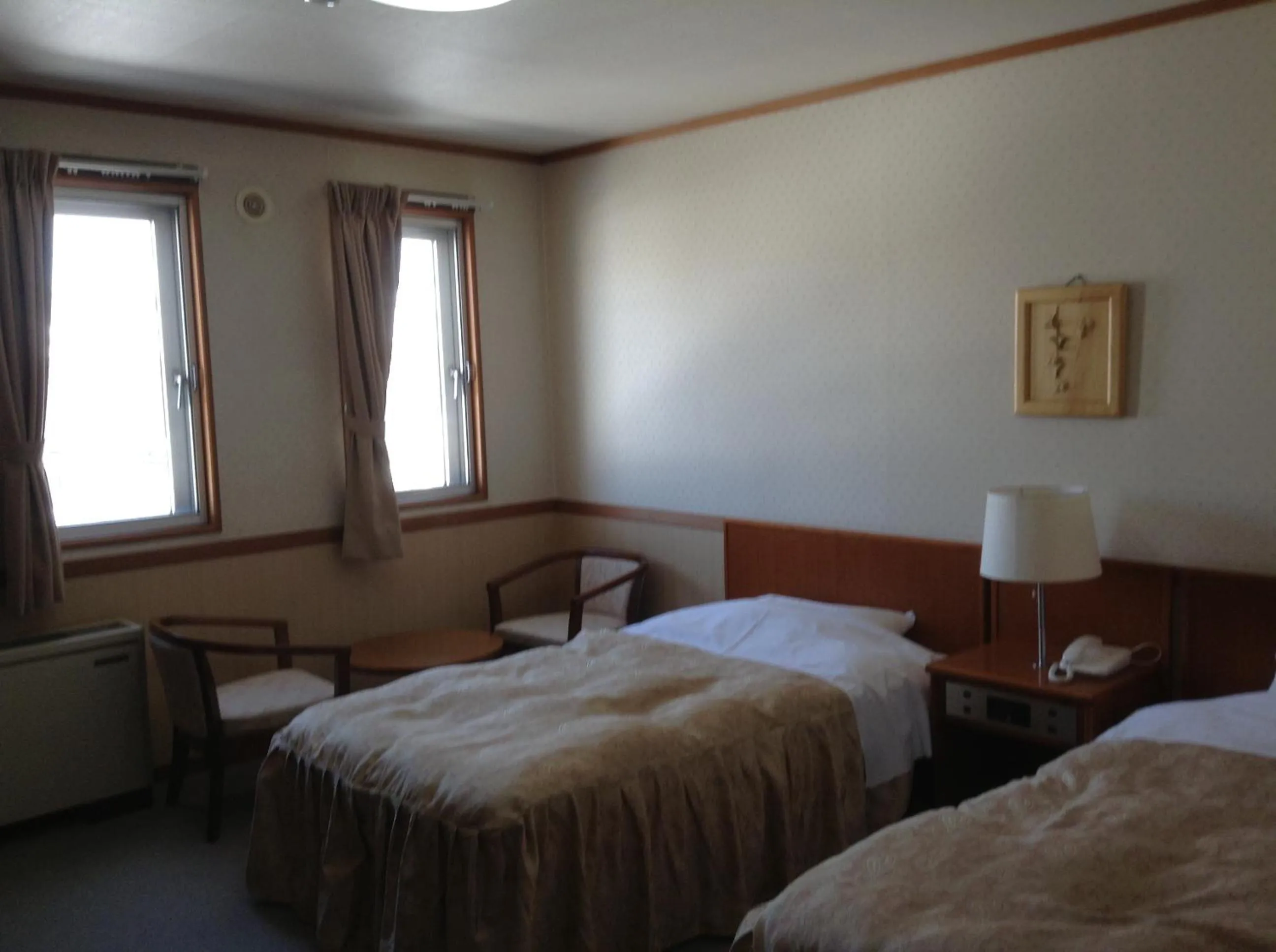 Photo of the whole room, Bed in Happokan