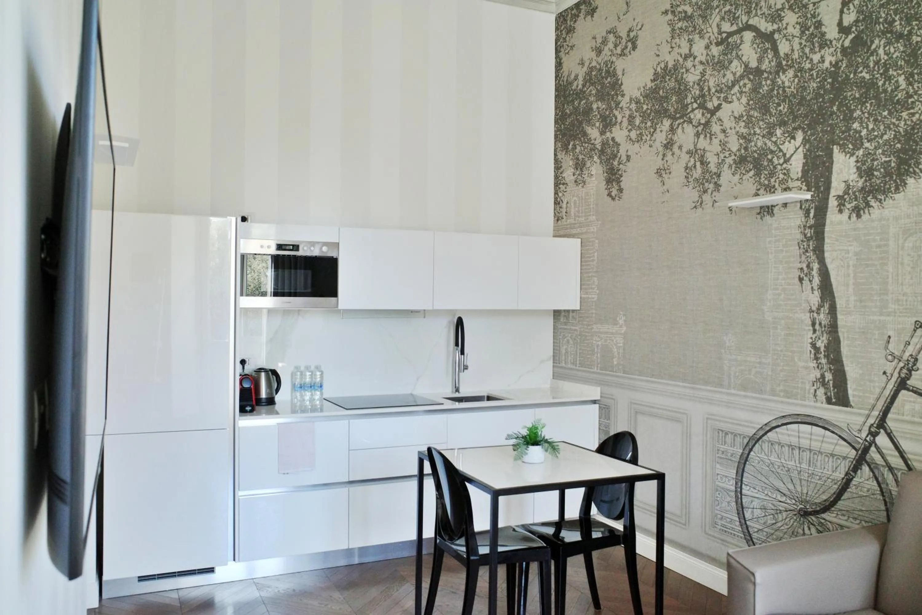 Kitchen or kitchenette in PORTA NUOVA SUITES