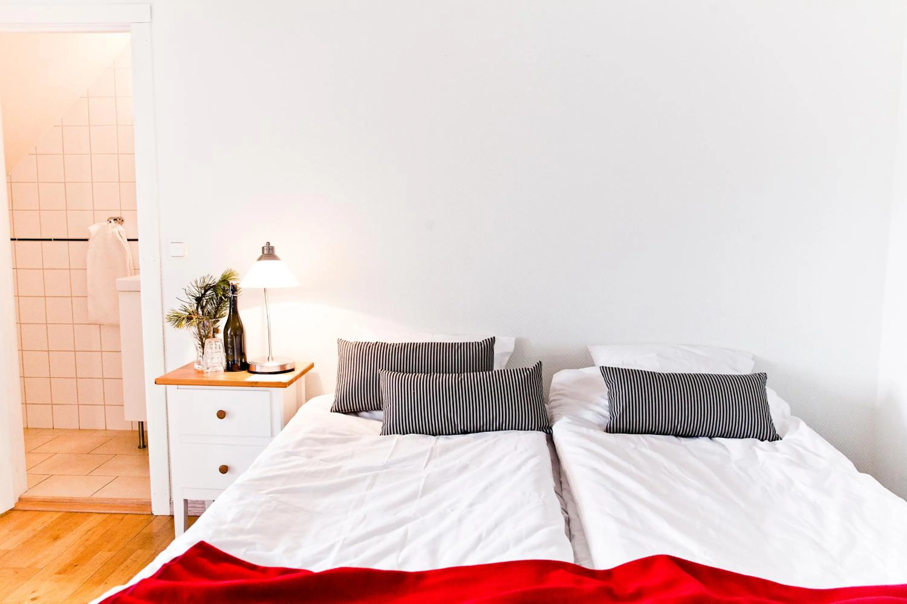 Bedroom, Bed in Abbekås Golfrestaurang & Hotell