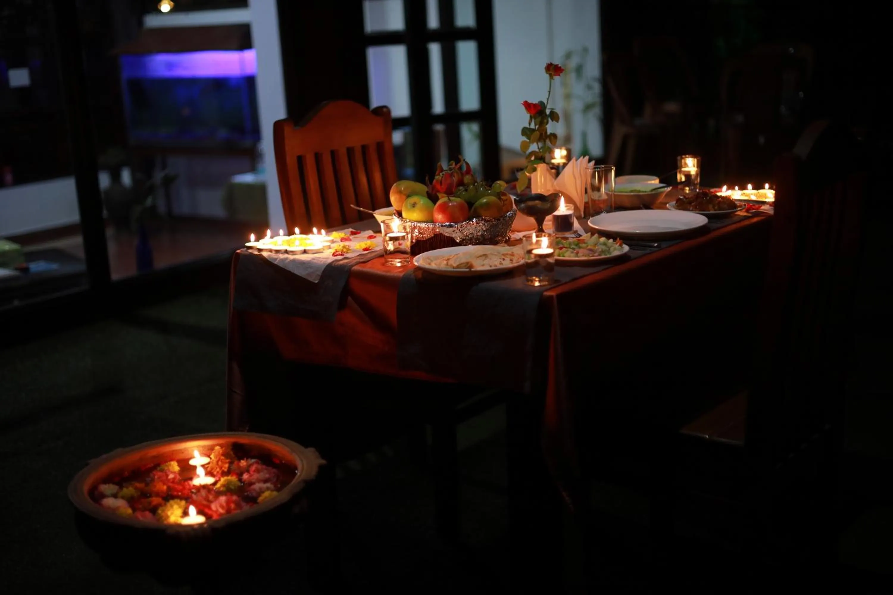 Dinner in Planet Green Plantation Resorts, Wayanad, Kerala