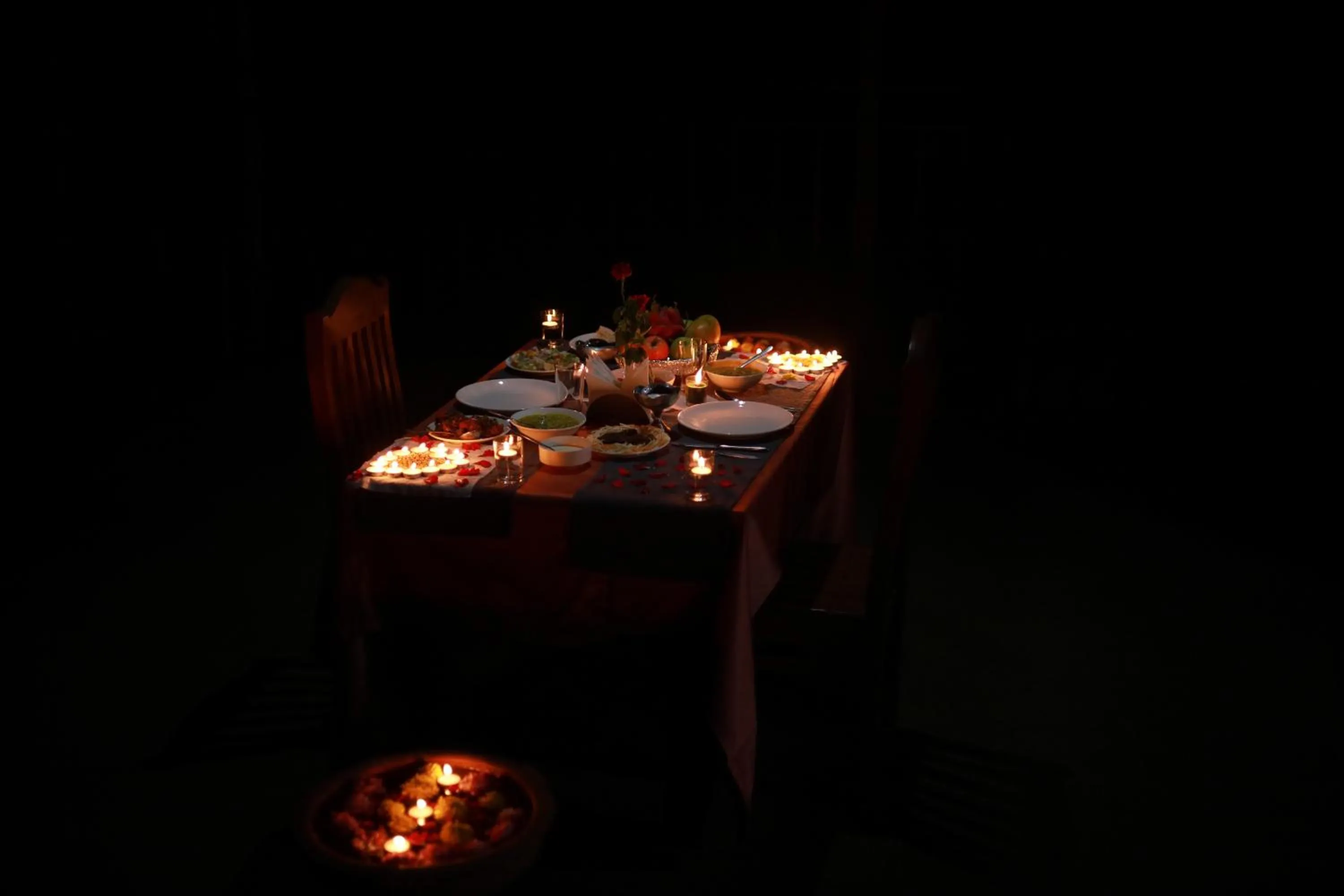 Dinner in Planet Green Plantation Resorts, Wayanad, Kerala