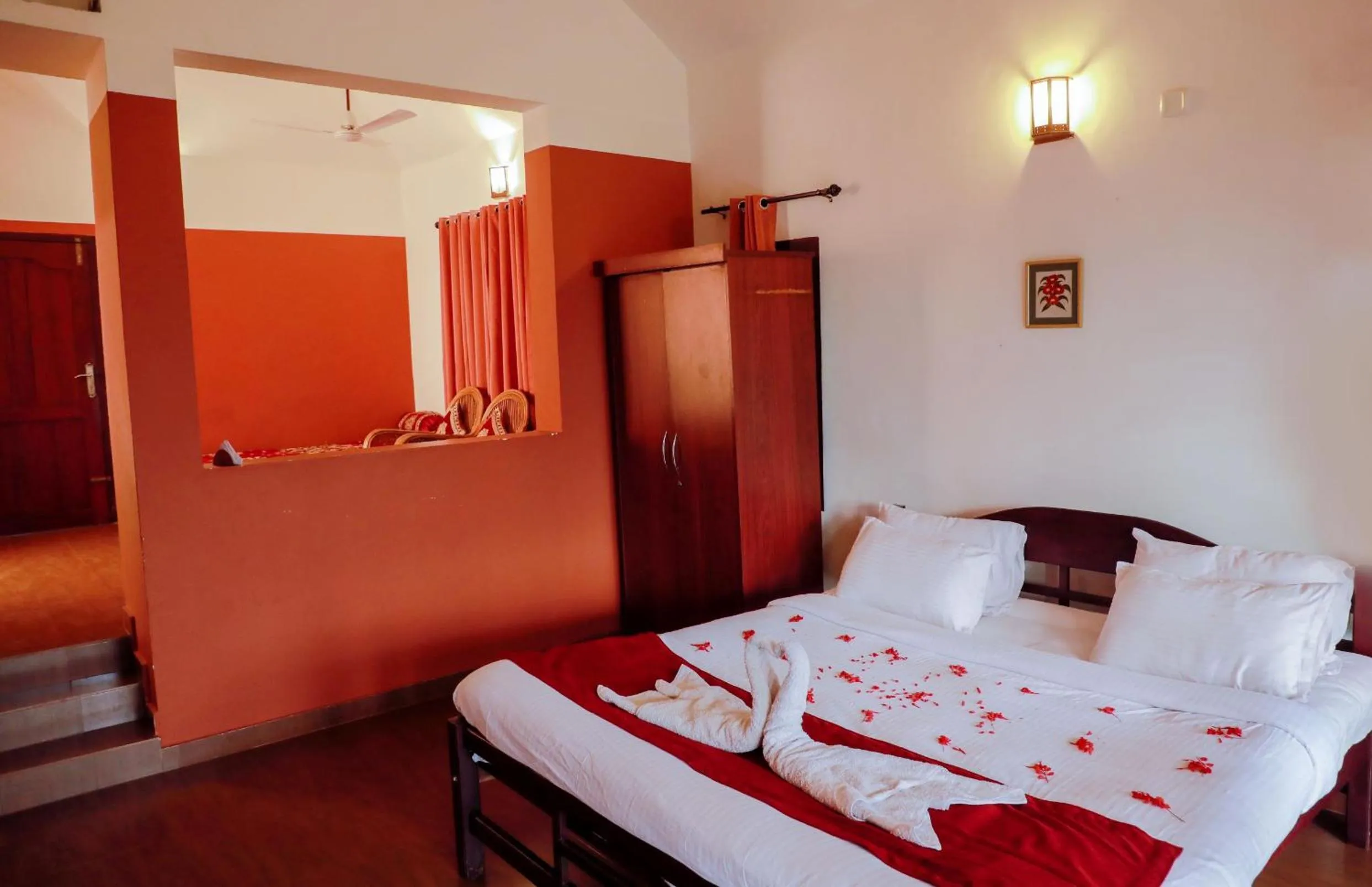 Bed in Planet Green Plantation Resorts, Wayanad, Kerala