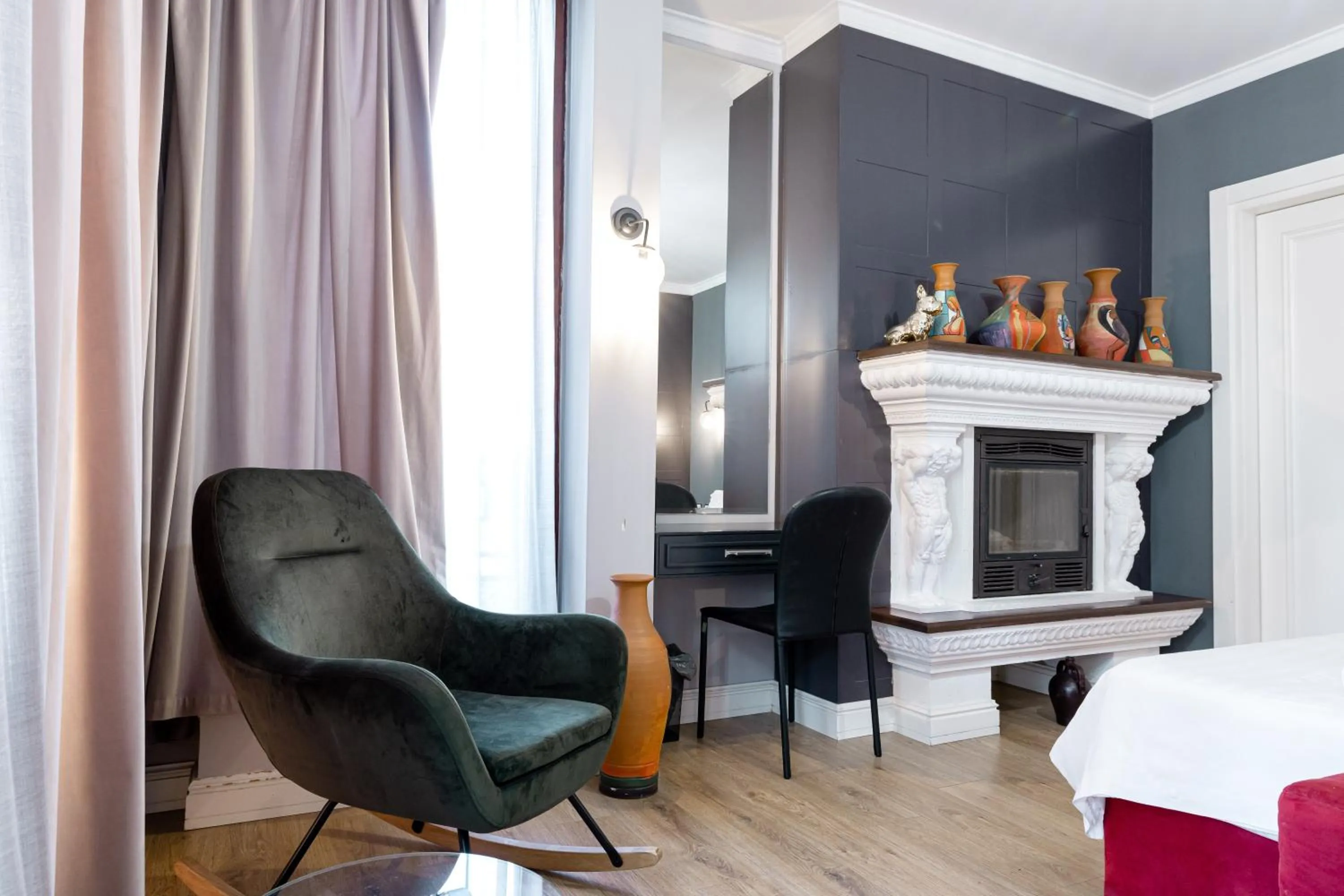 Decorative detail, Bed in Boutique Hotel Whisky