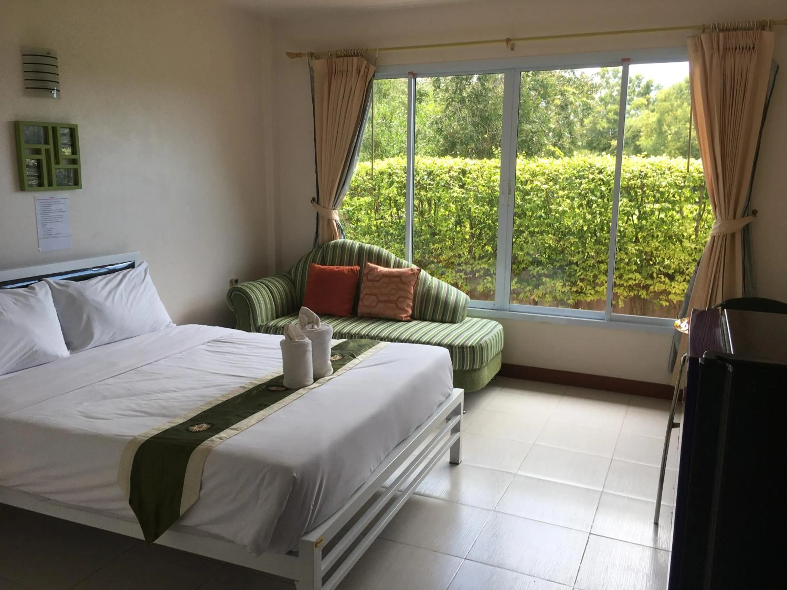 Bed in Siriburi Resort